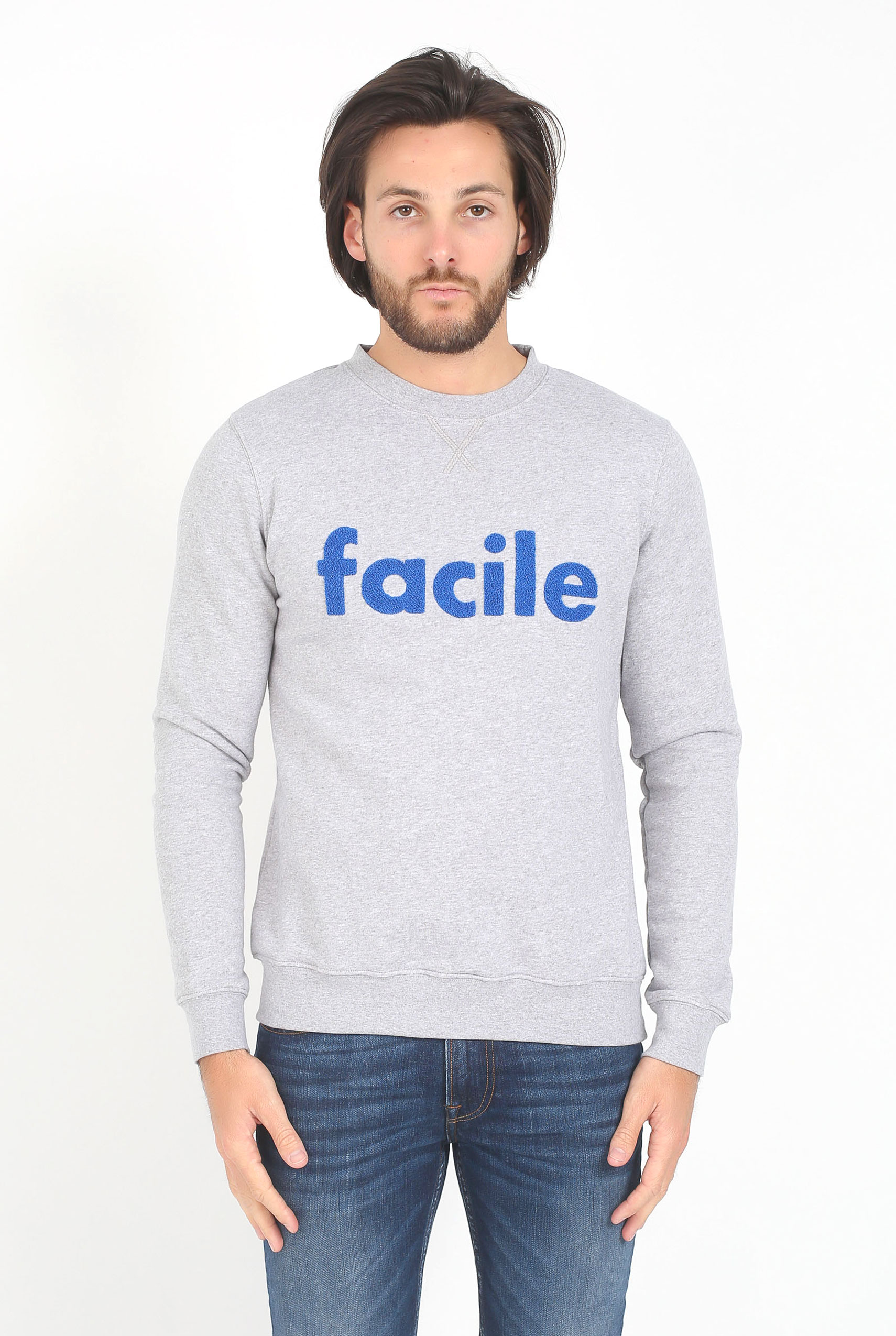 SWEAT LES GARÇONS FACILES GRIS