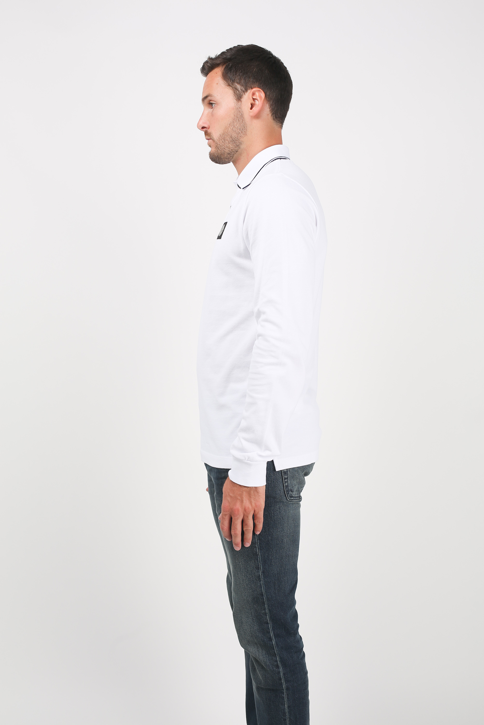 POLO STONE ISLAND BLANC 69152SS18-V0001