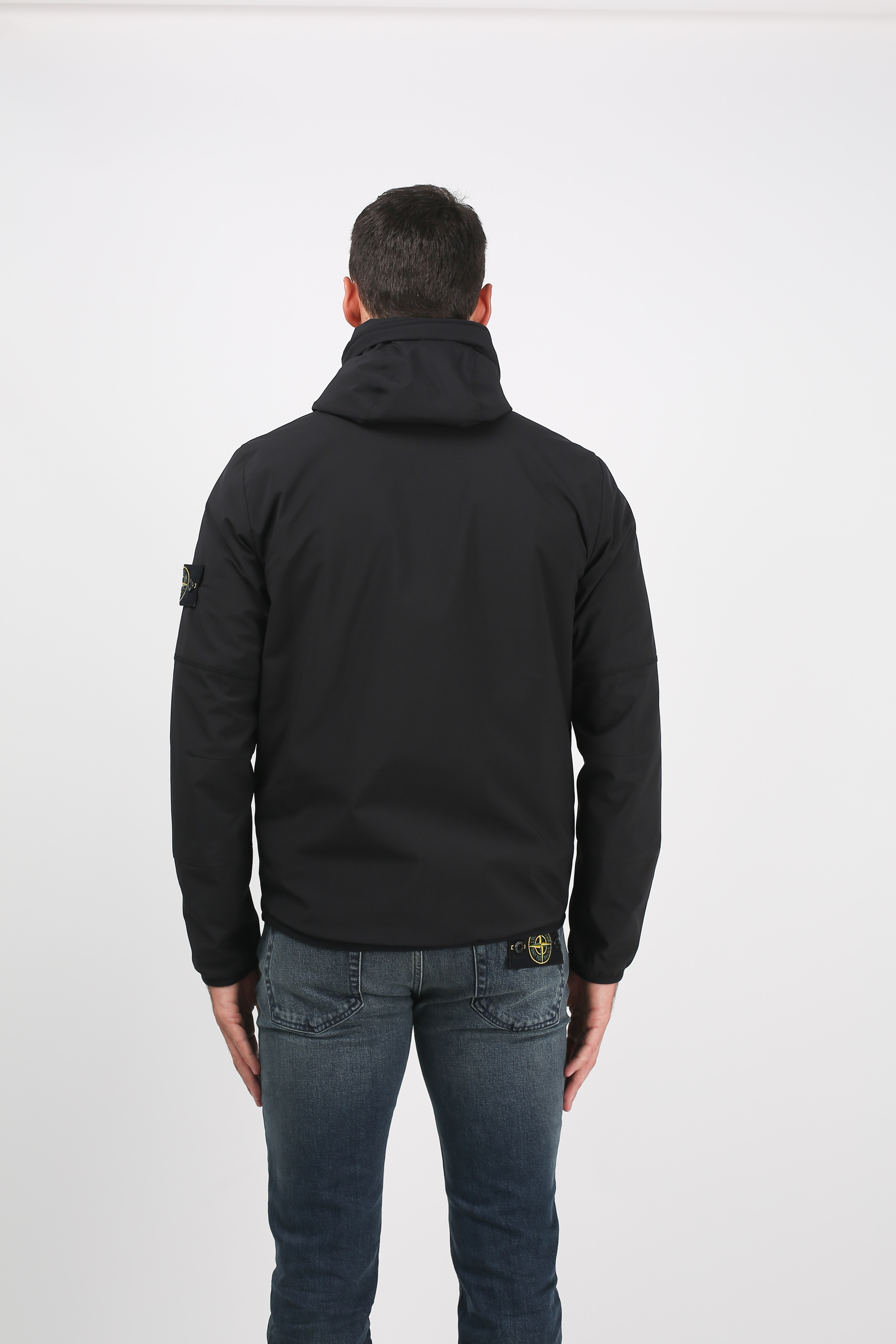 BLOUSON STONE ISLAND NOIR SOFT SHELL-R WITH PRIMALOFT 691541027-V0029