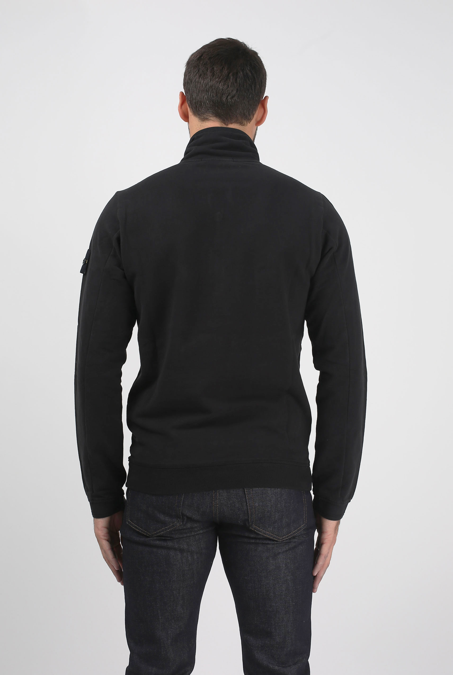 SWEAT STONE ISLAND NOIR 691562138-V0029