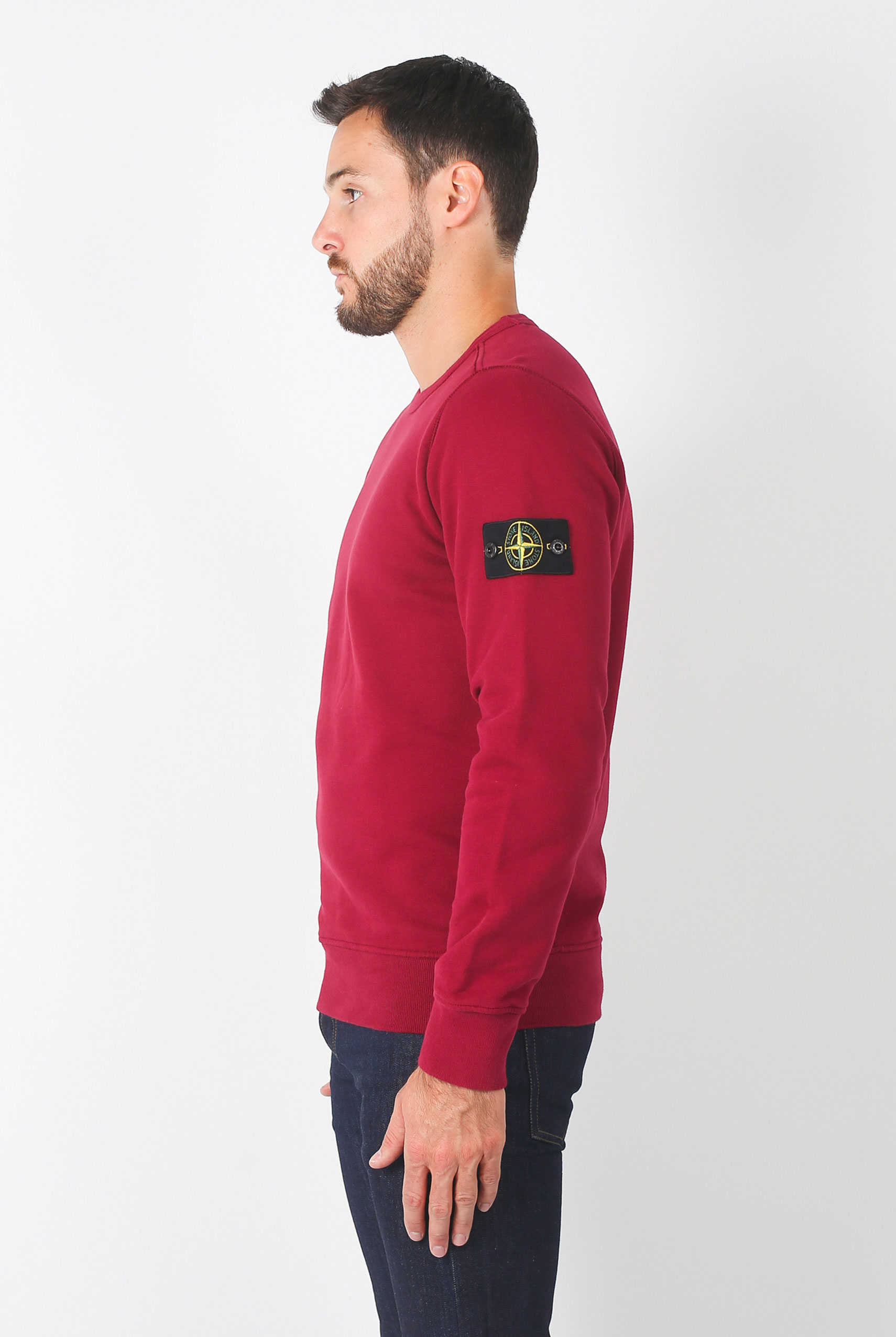SWEAT STONE ISLAND GRENAT 691562720-V0014
