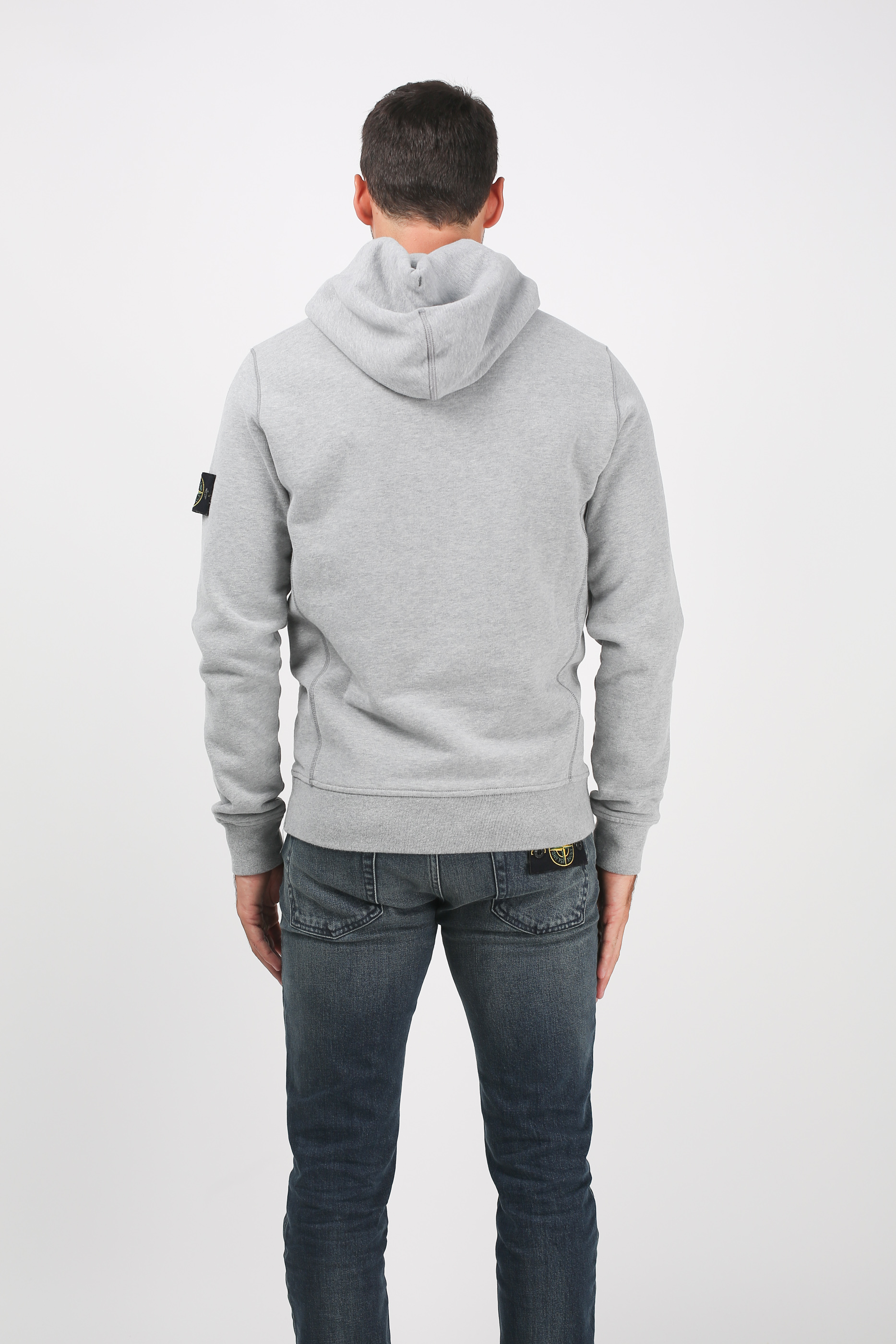 SWEAT STONE ISLAND GRIS 691562820-V1064