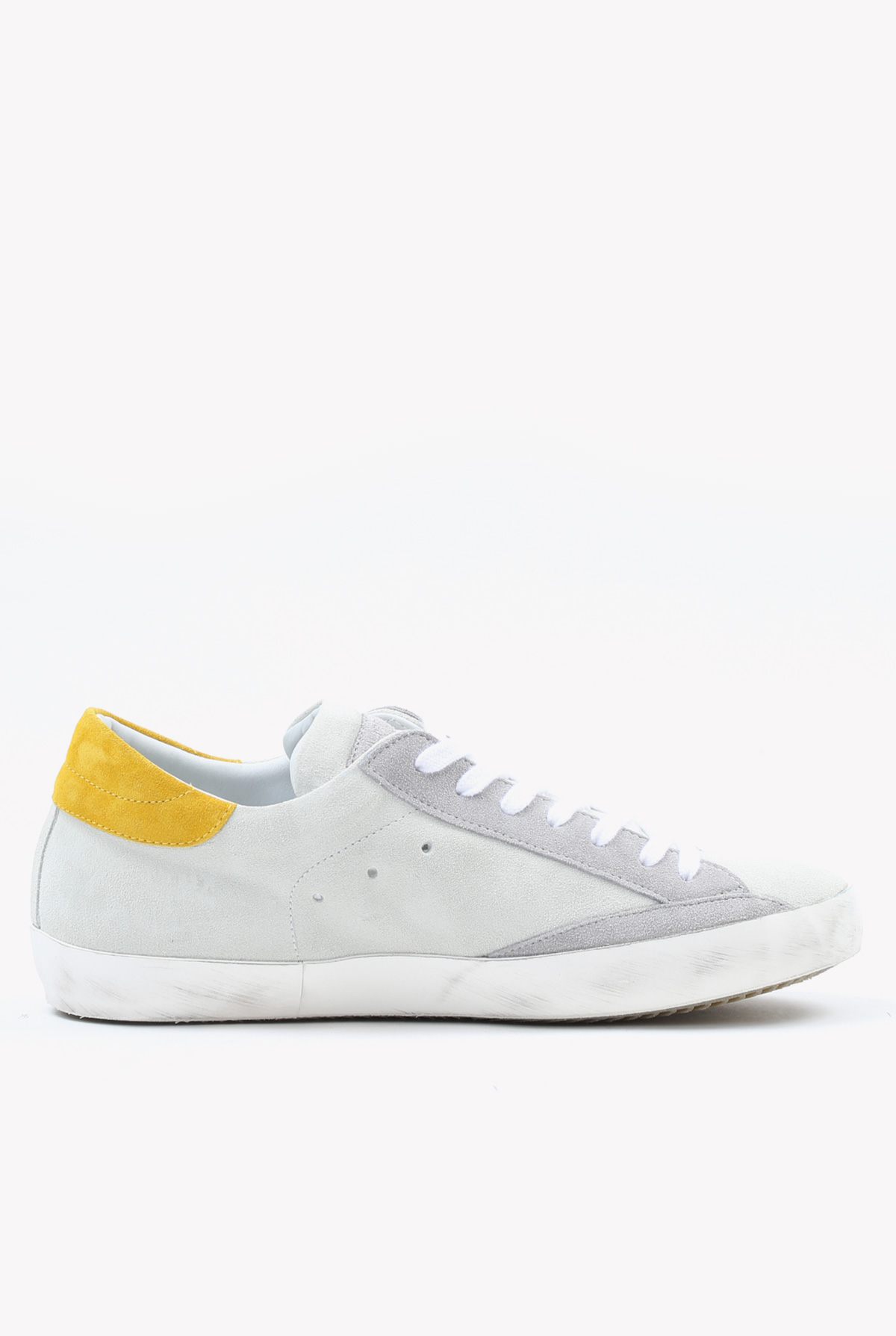 BASKETS PHILIPPE MODEL BLANC JAUNE CLLU-XY40