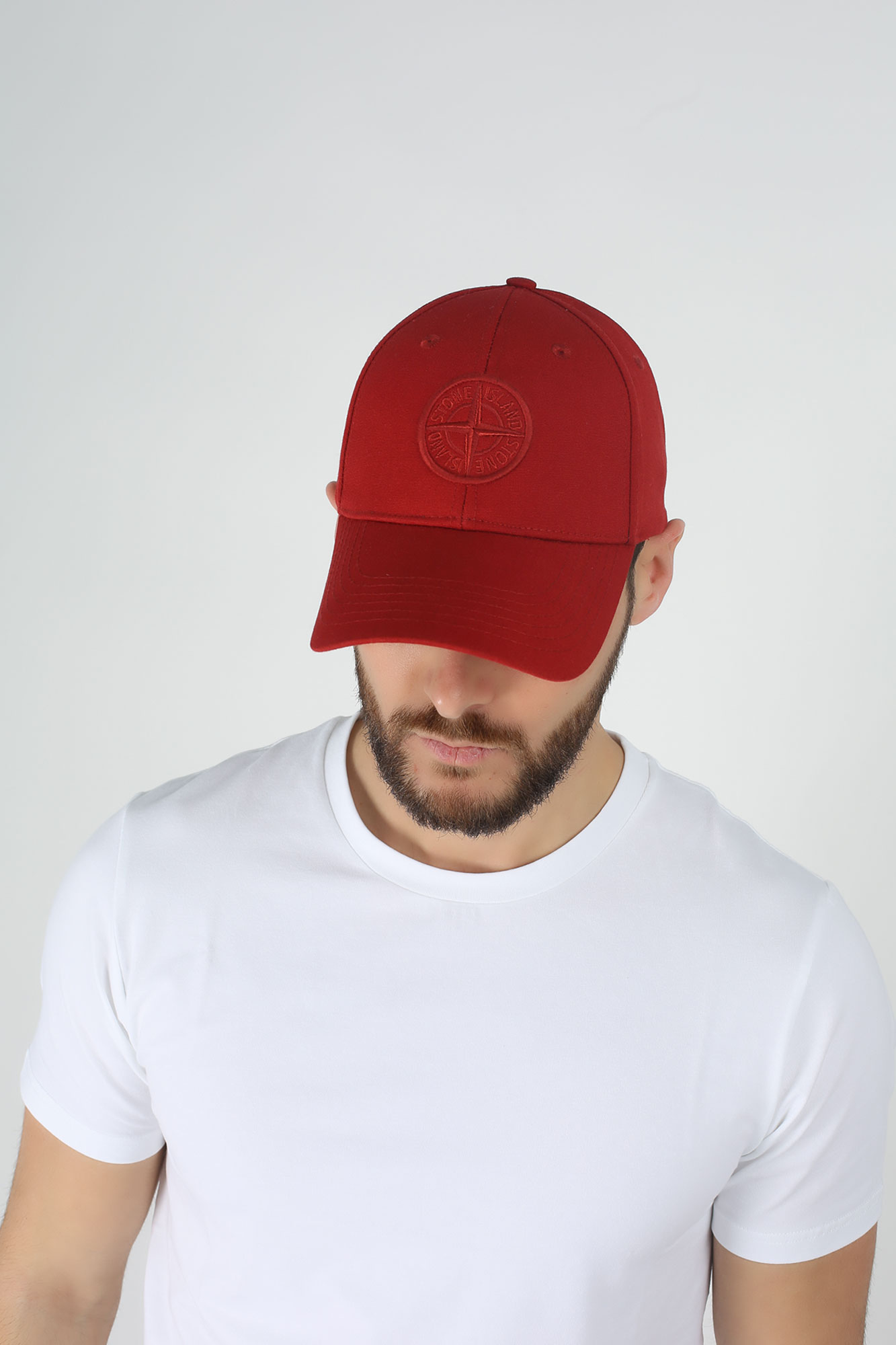 CASQUETTE STONE ISLAND ROUGE 701599168-V0015