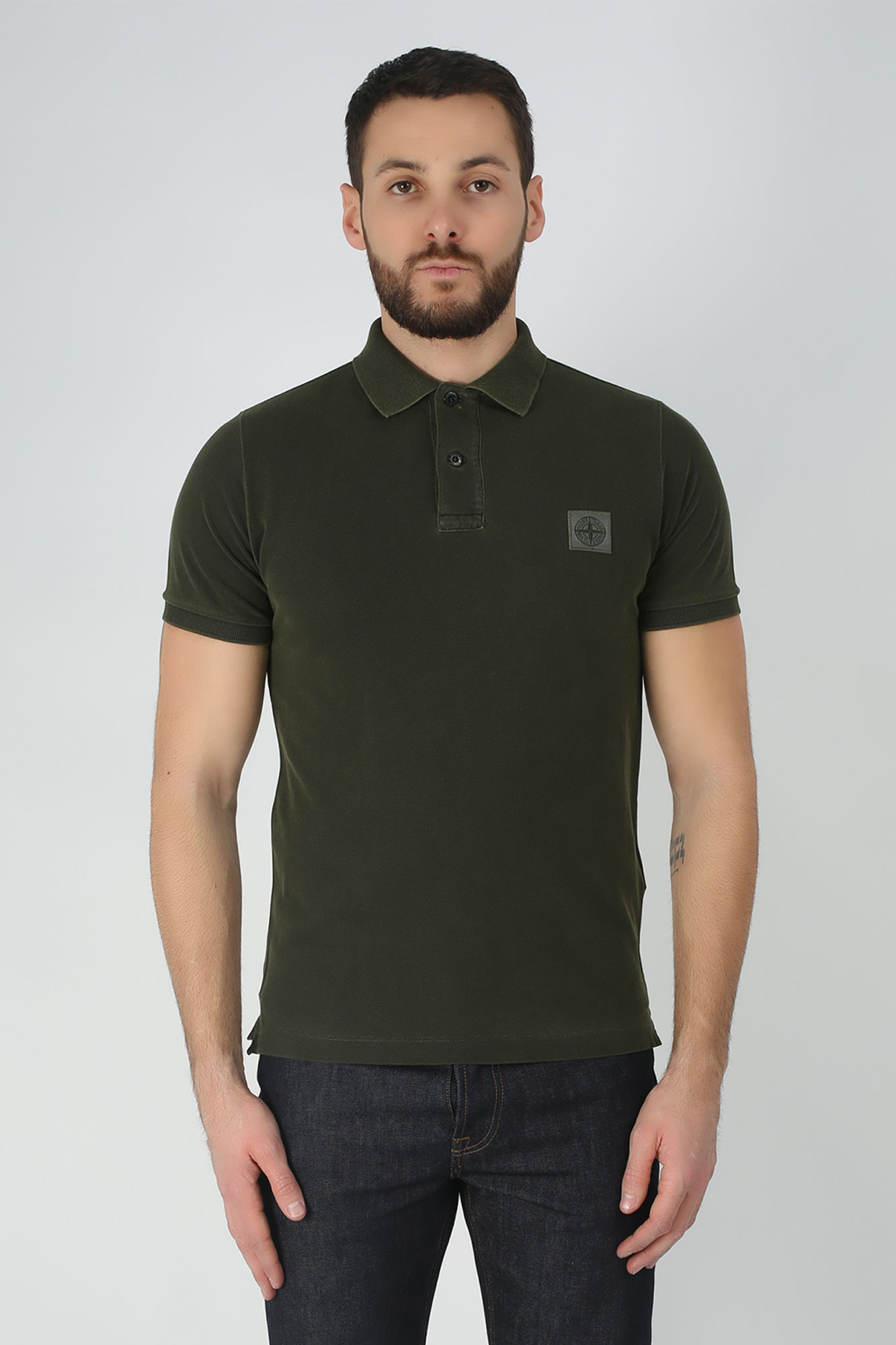 POLO STONE ISLAND KAKI 701522S67-V0054