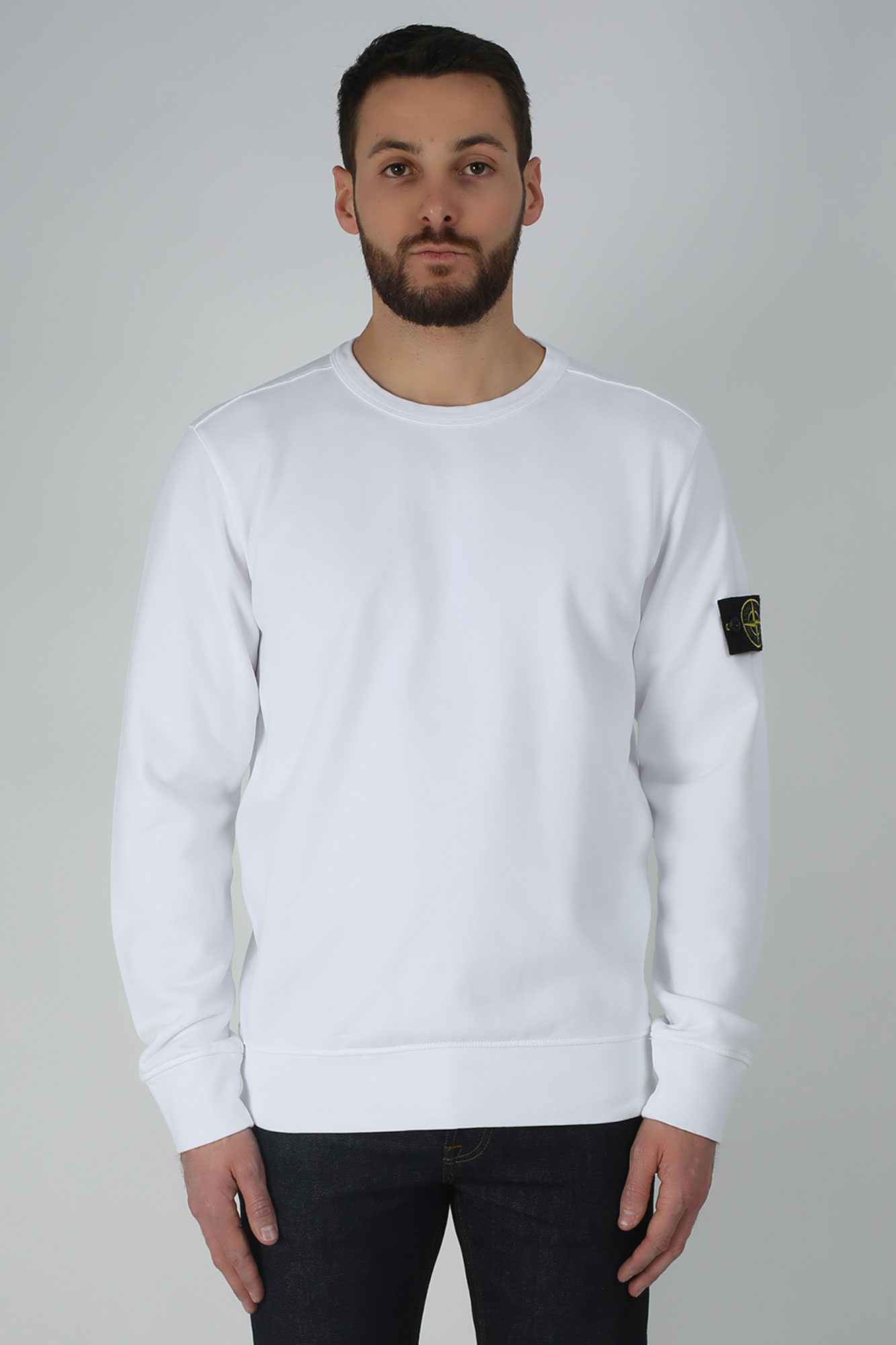 SWEAT-SHIRT STONE ISLAND BLANC 701562751-V0001