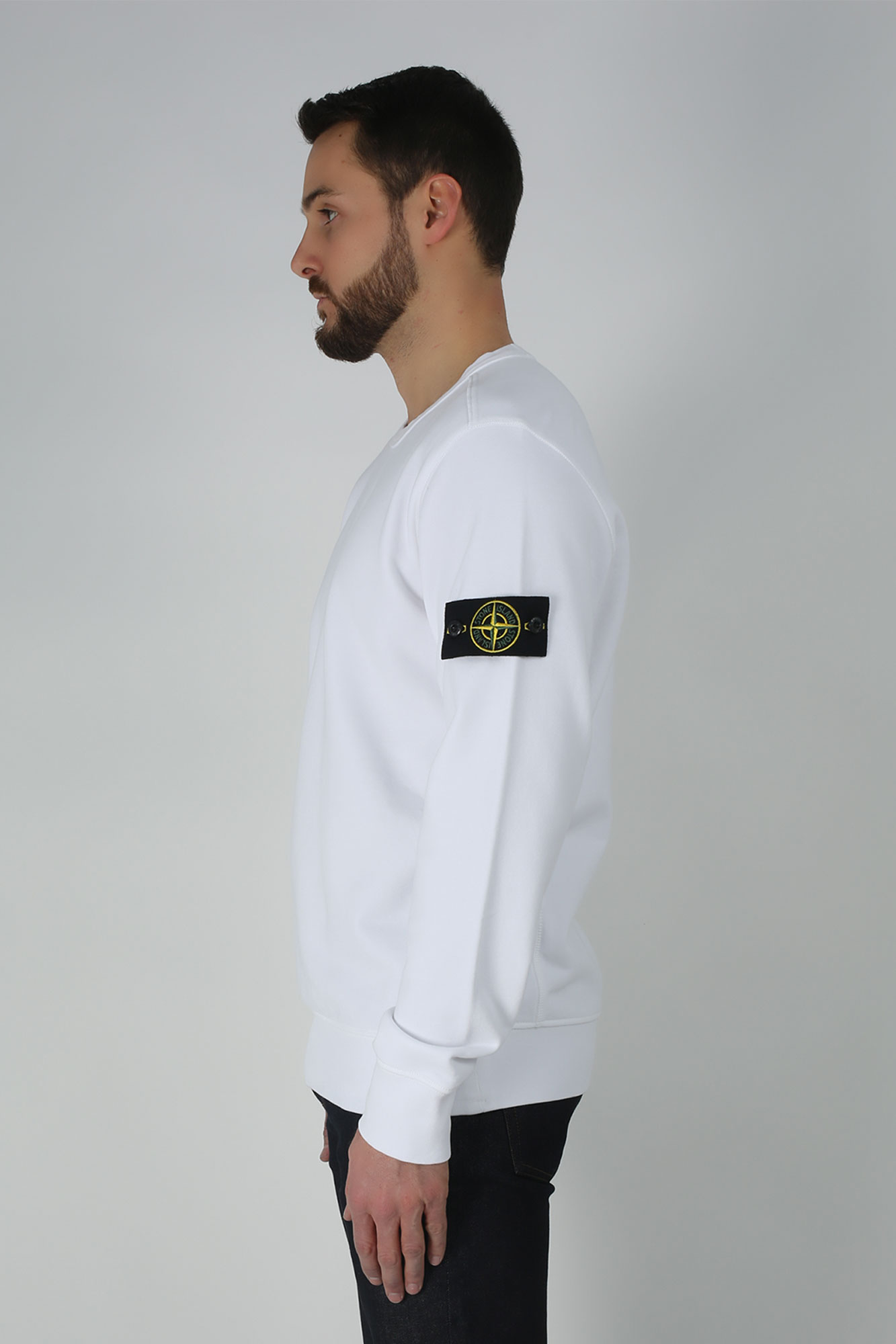 SWEAT-SHIRT STONE ISLAND BLANC 701562751-V0001