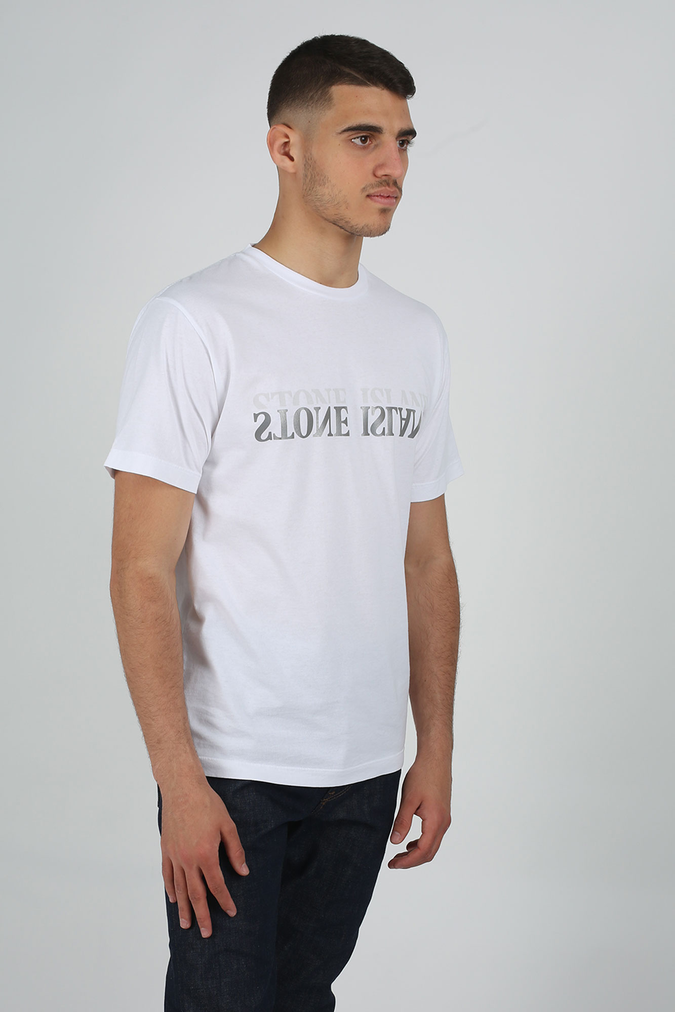 T-SHIRT STONE ISLAND BLANC 70152NS88-V0001