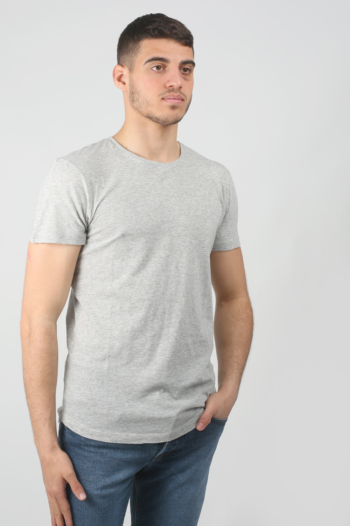 T-SHIRT ORLEBAR BROWN GRIS OBT-MID GREY
