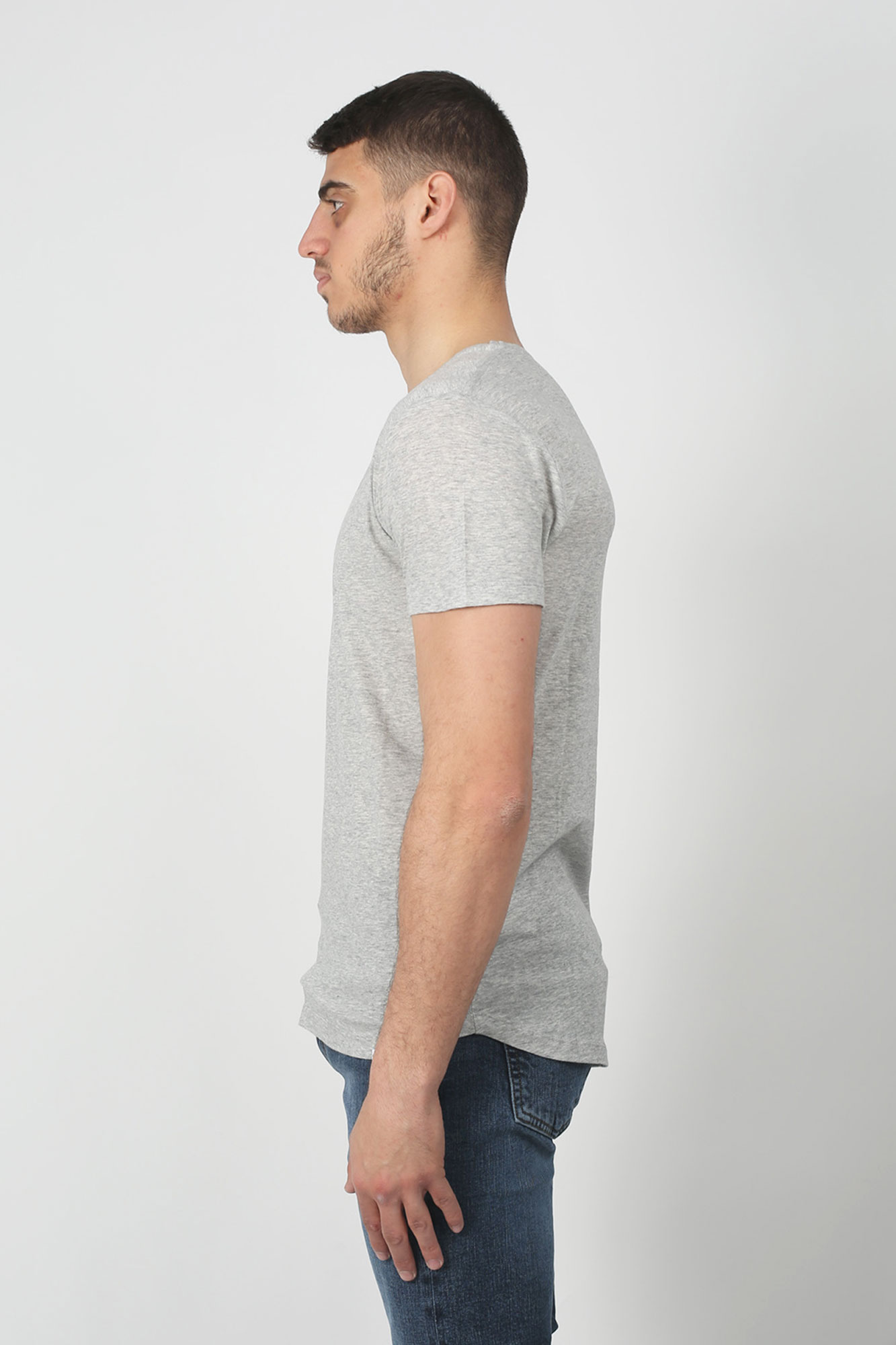 T-SHIRT ORLEBAR BROWN GRIS OBT-MID GREY
