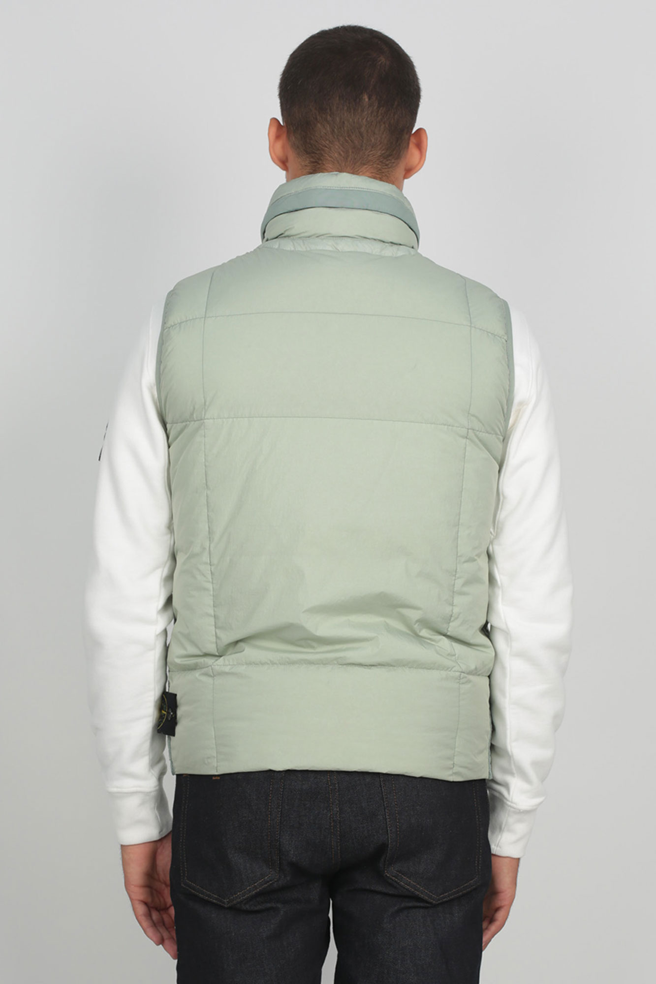 DOUDOUNE SANS MANCHE STONE ISLAND VERT D'EAU 7115G0123-V0064