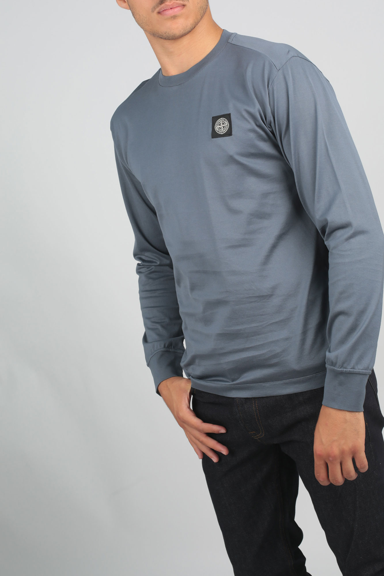 T-SHIRT STONE ISLAND BLEU DE PRUSSE 711522713-V0024