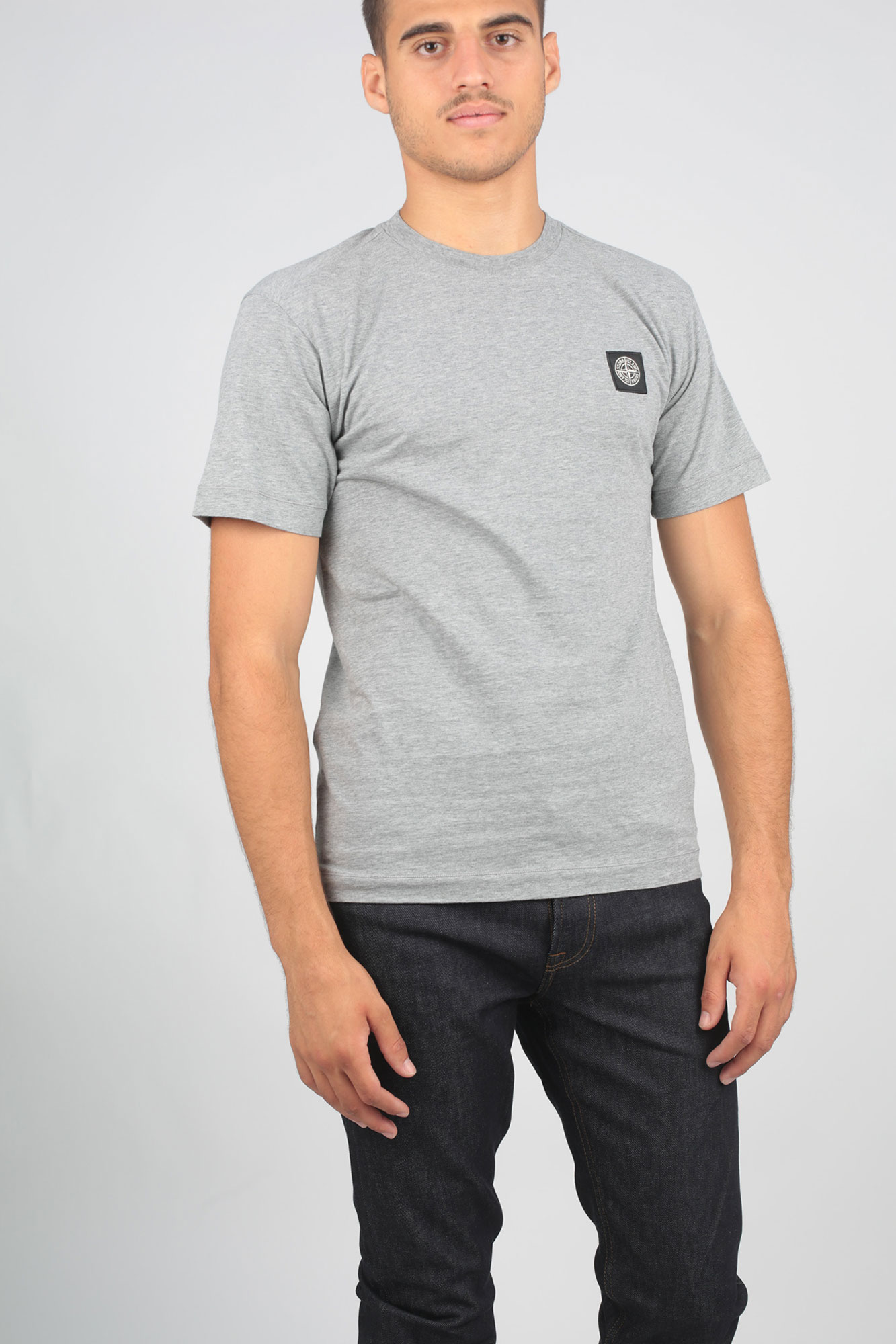T-SHIRT STONE ISLAND GRIS 711524113-V0M64
