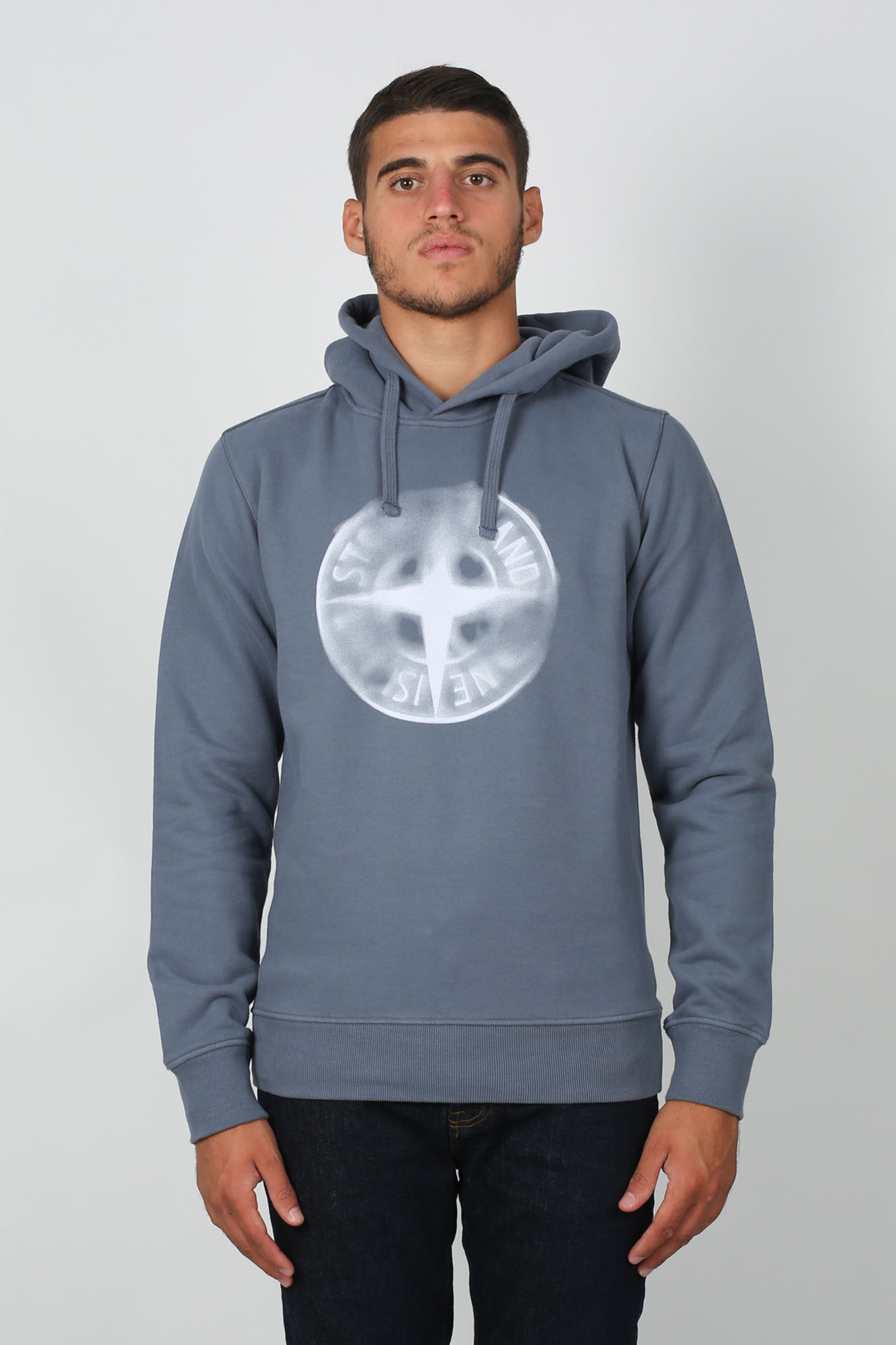 SWEAT-SHIRT STONE ISLAND BLEU DE PRUSSE 711566089-V0024