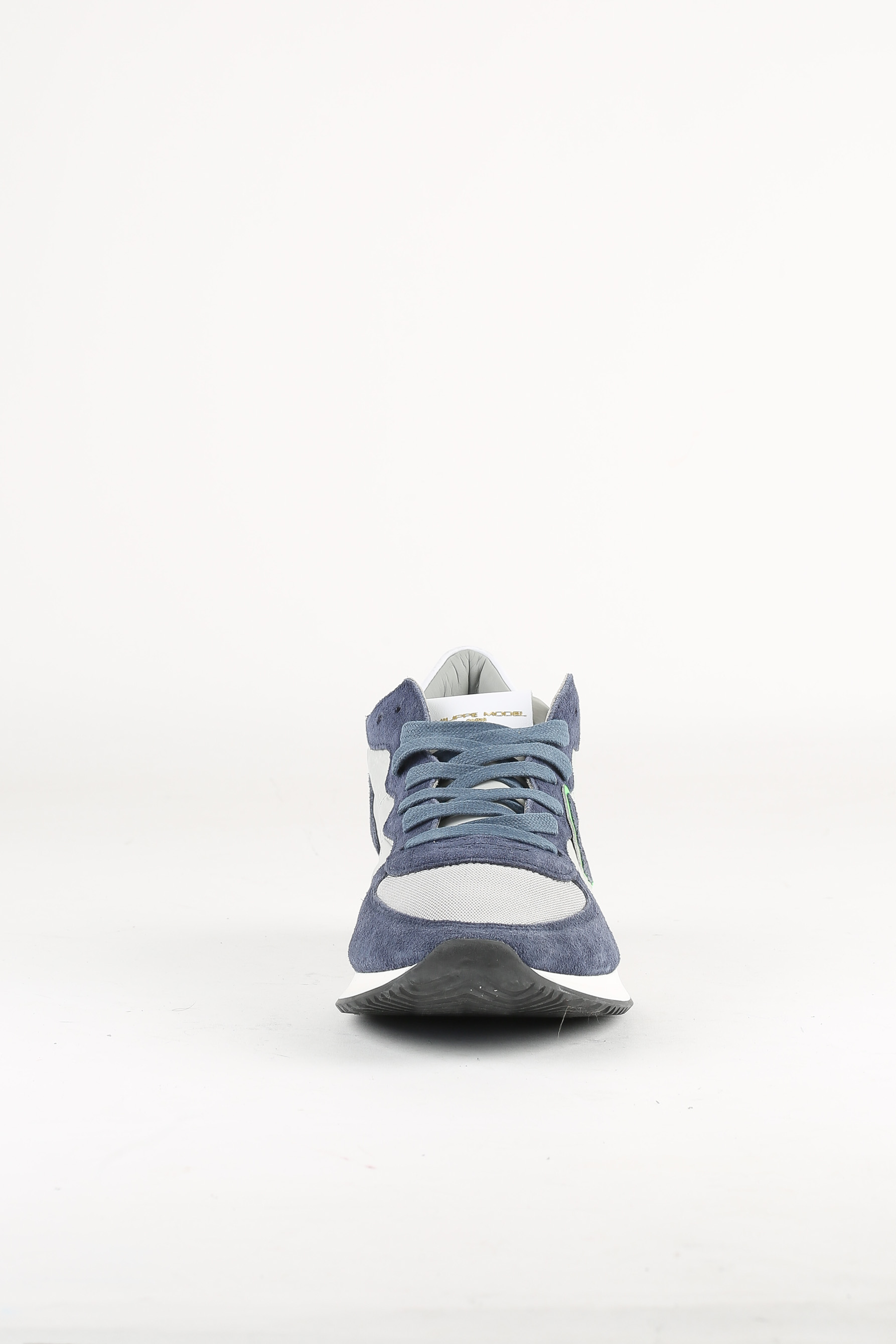 BASKETS PHILIPPE MODEL GRIS BLEU TRPX LOW UOMO MONDIAL TZLU W002