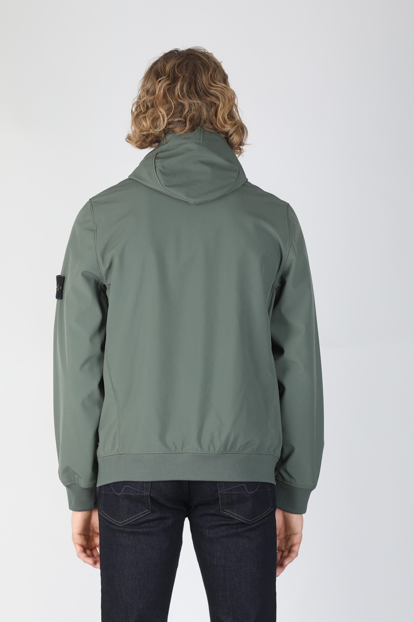 BLOUSON STONE ISLAND KAKI LIGHT SOFT SHELL R 721540927 V0058