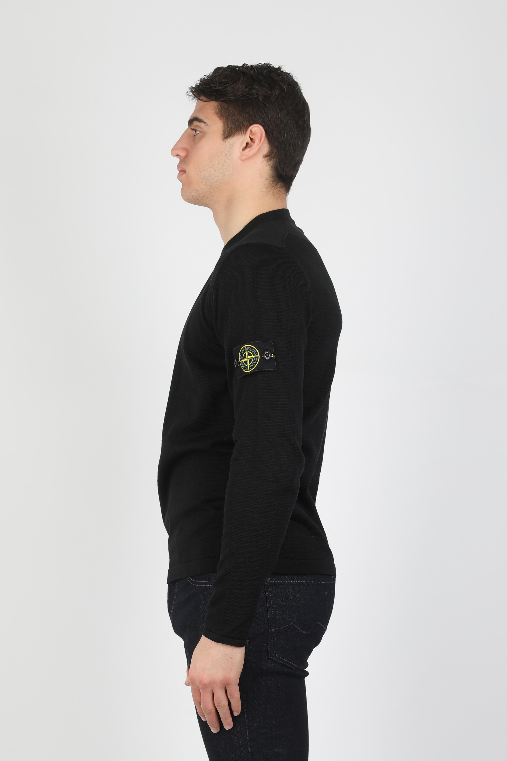 PULL STONE ISLAND NOIR 7215517B3-V0029