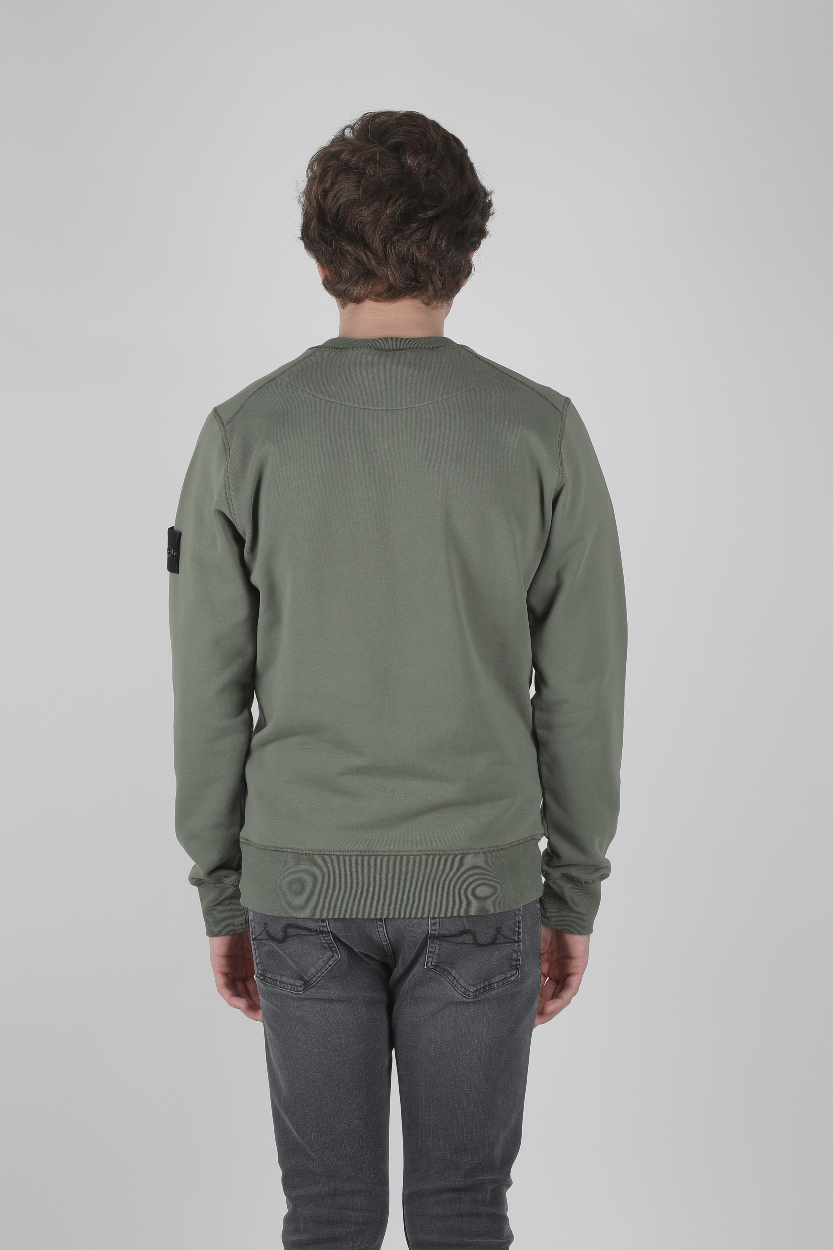 SWEAT STONE ISLAND KAKI 721563051-V0058