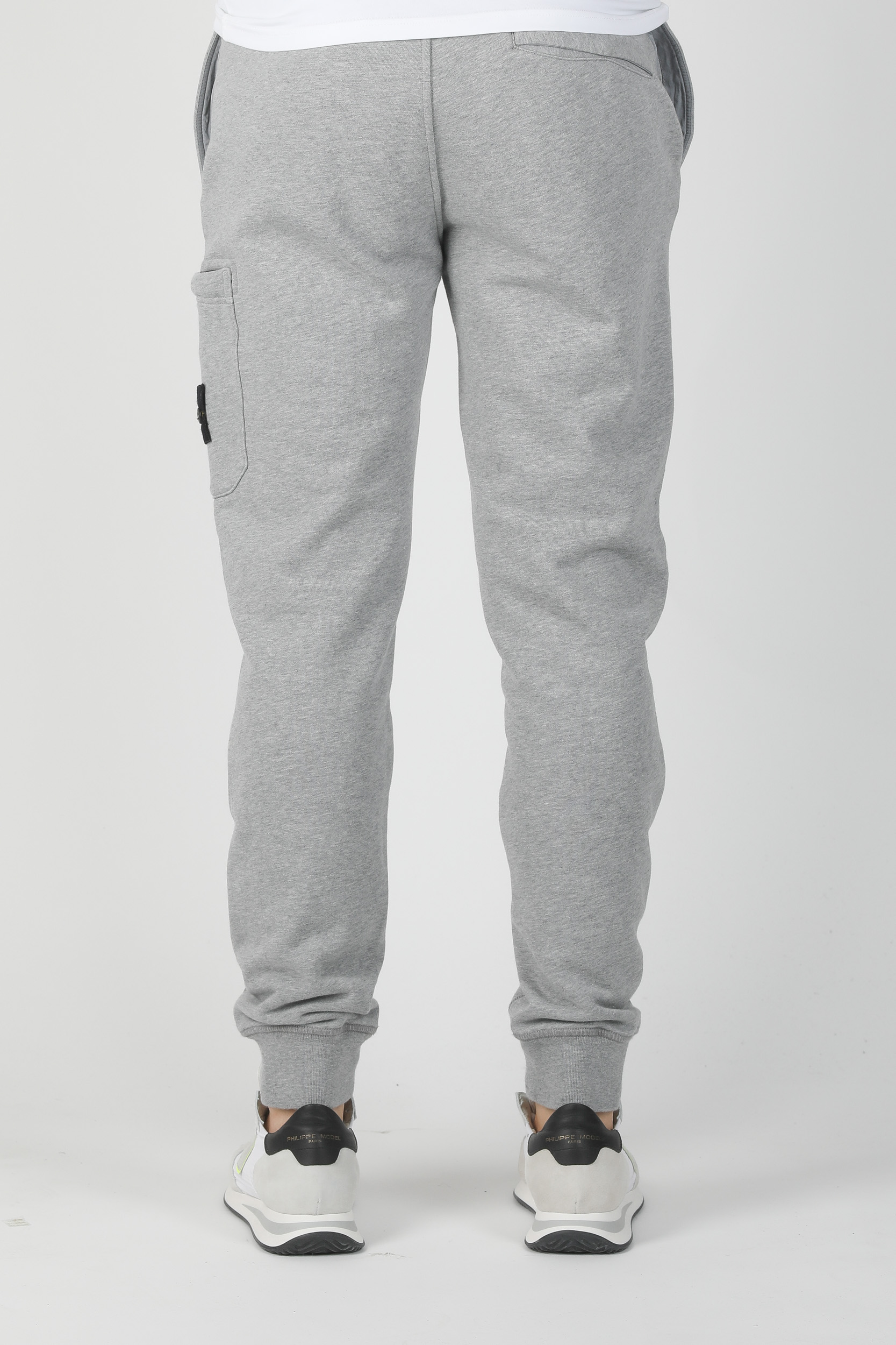 BAS DE JOGGING STONE ISLAND GRIS 721564551-V0M64