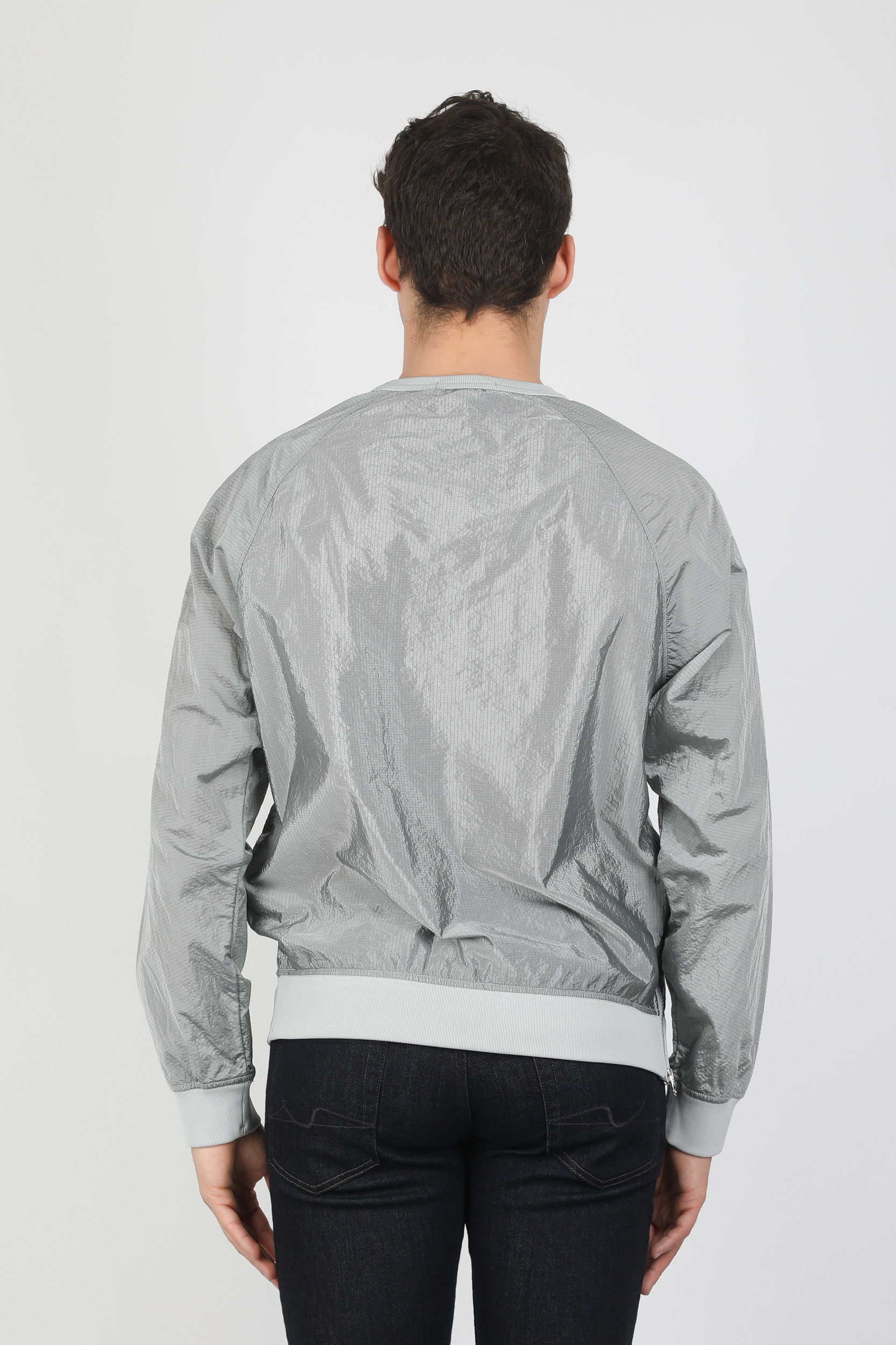 SWEAT STONE ISLAND NYLON METAL GRIS 721566636-V0064