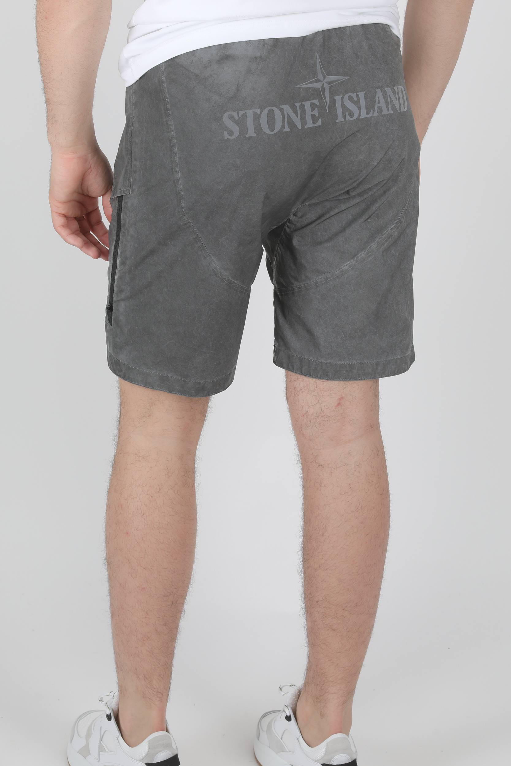 SHORT STONE ISLAND REFLECTIVE GRIS 7215L0299-V0060