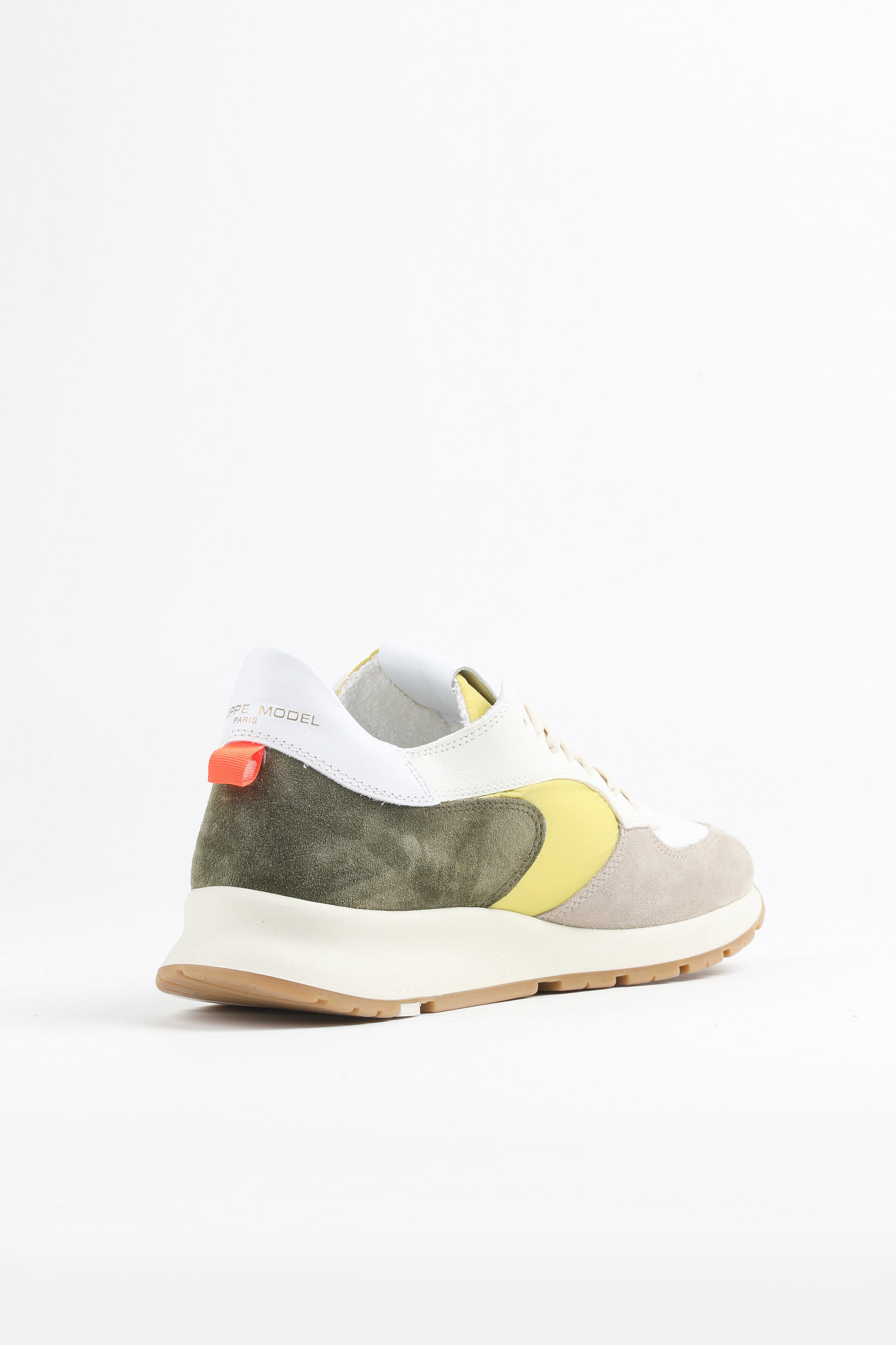 BASKETS PHILIPPE MODEL KAKI/JAUNE MONTECARLO L U MONDIAL NTLU-XC16