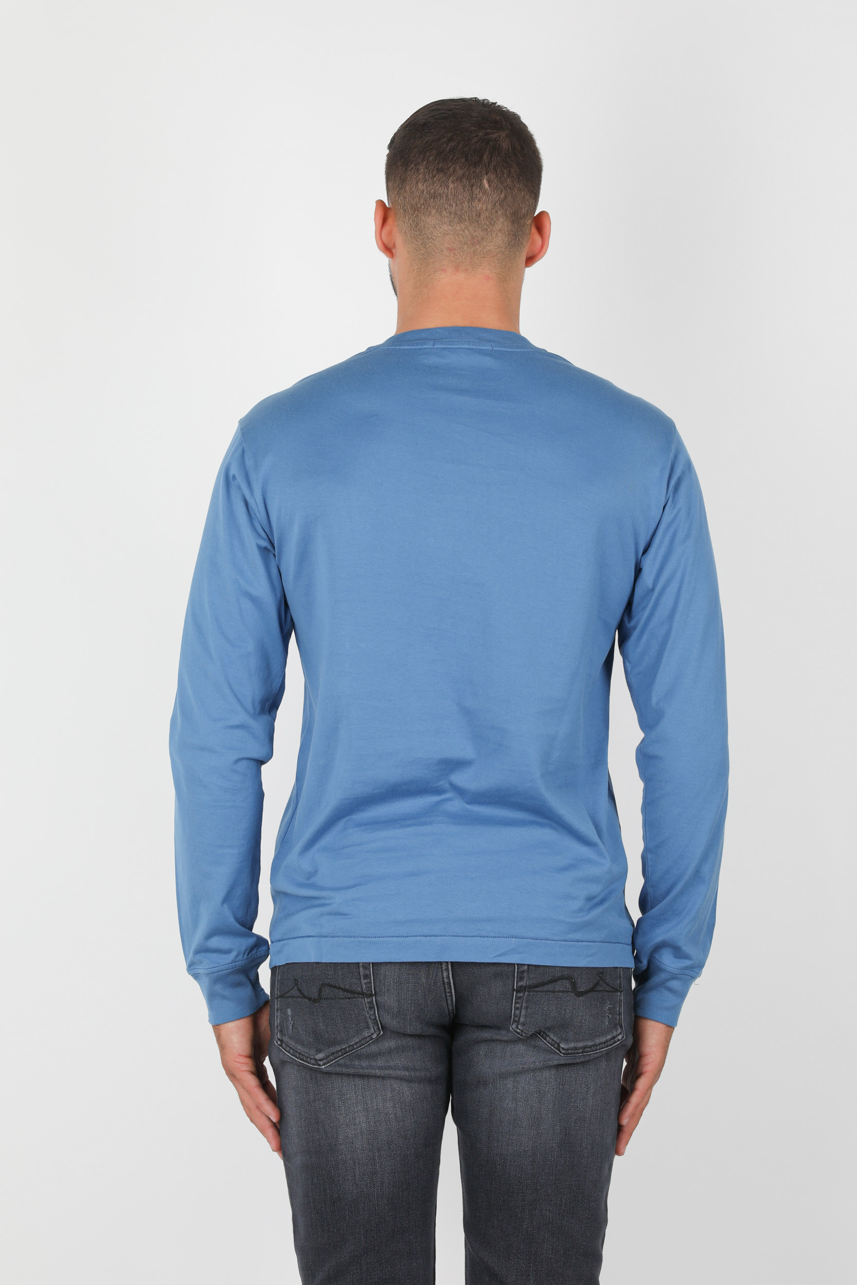 T-SHIRT MANCHES LONGUES STONE ISLAND BLEU 731522713-V0043