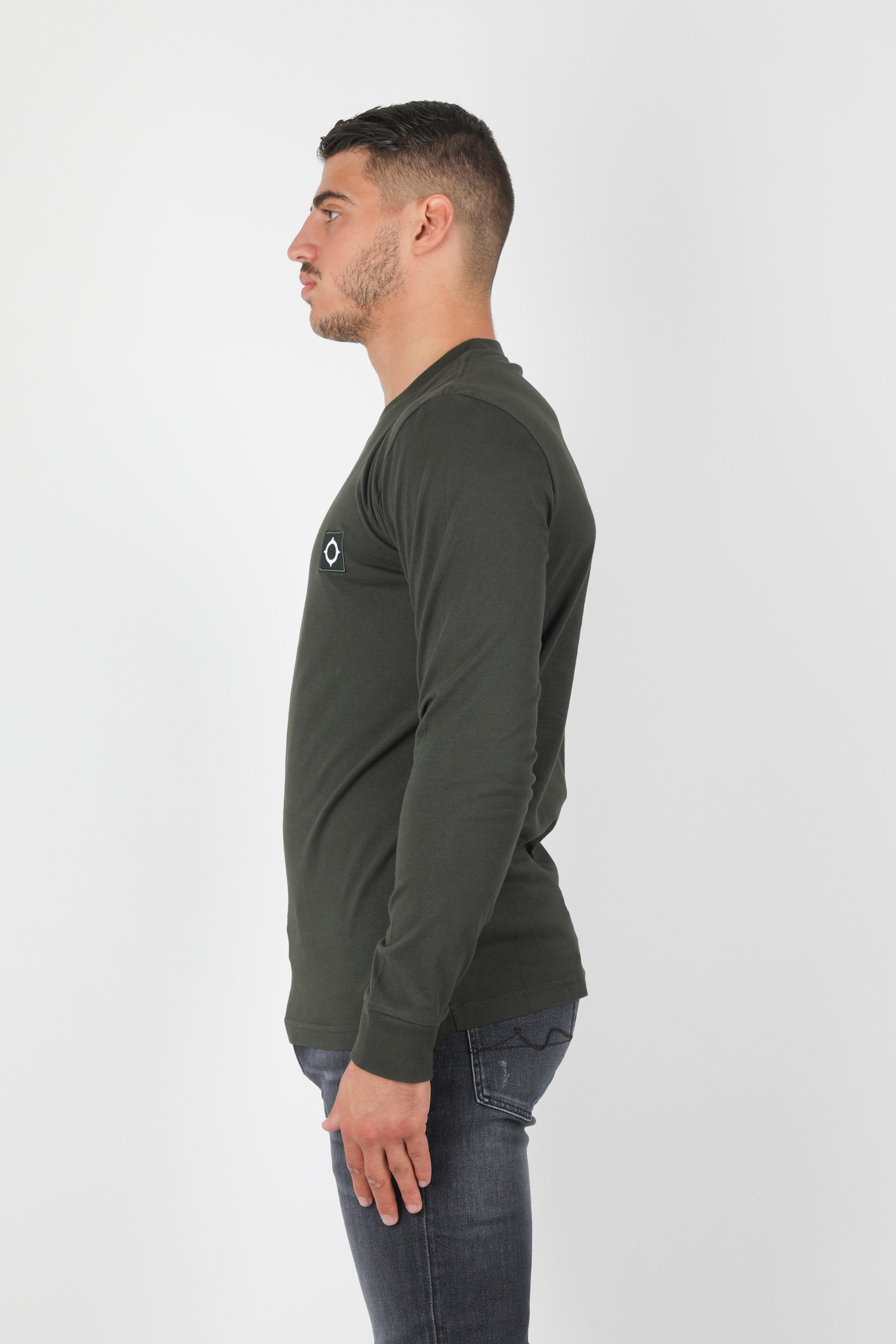 T-SHIRT MANCHES LONGUES KAKI 8353-M306