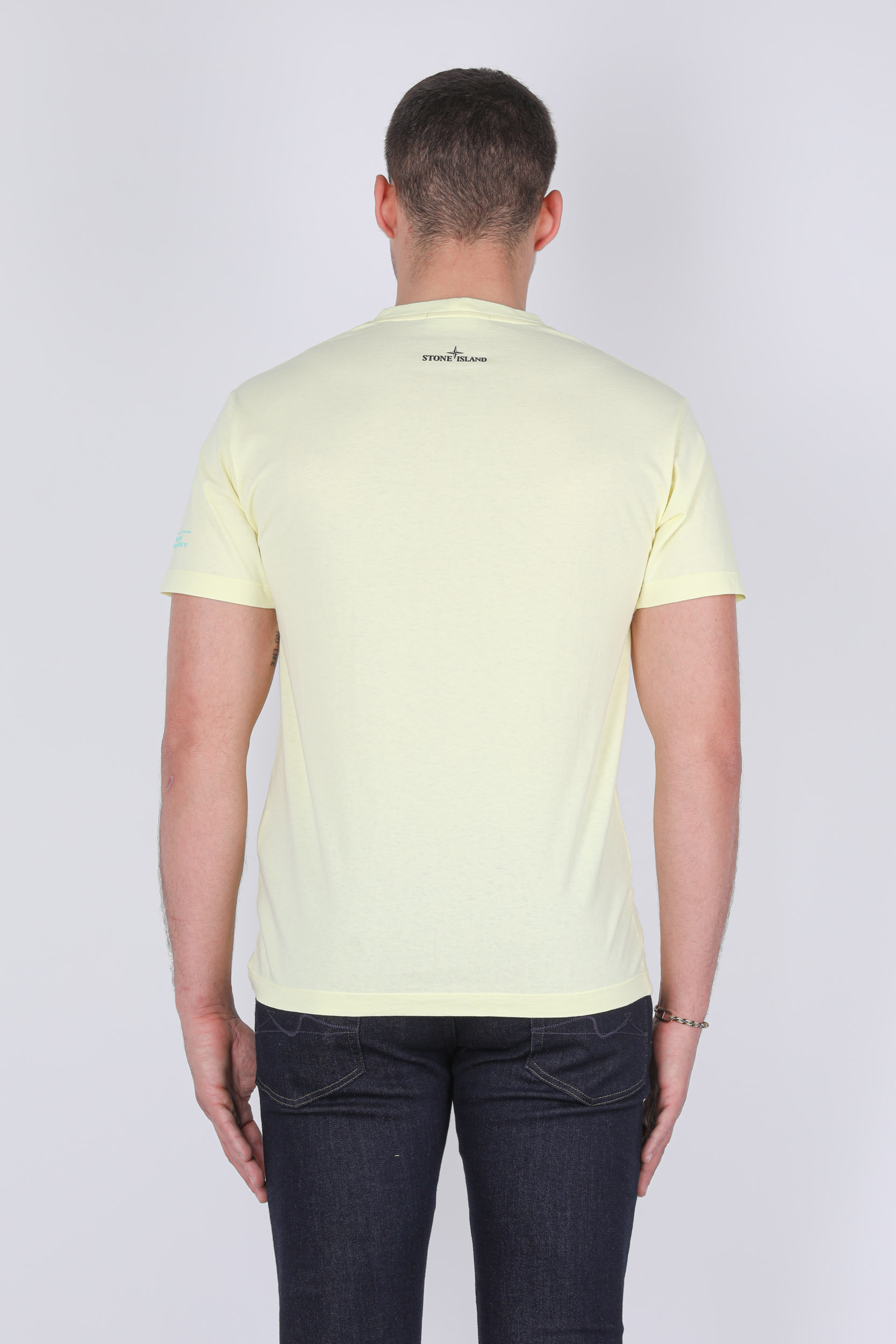 T-SHIRT STONE ISLAND JAUNE 74152NS83-V0031