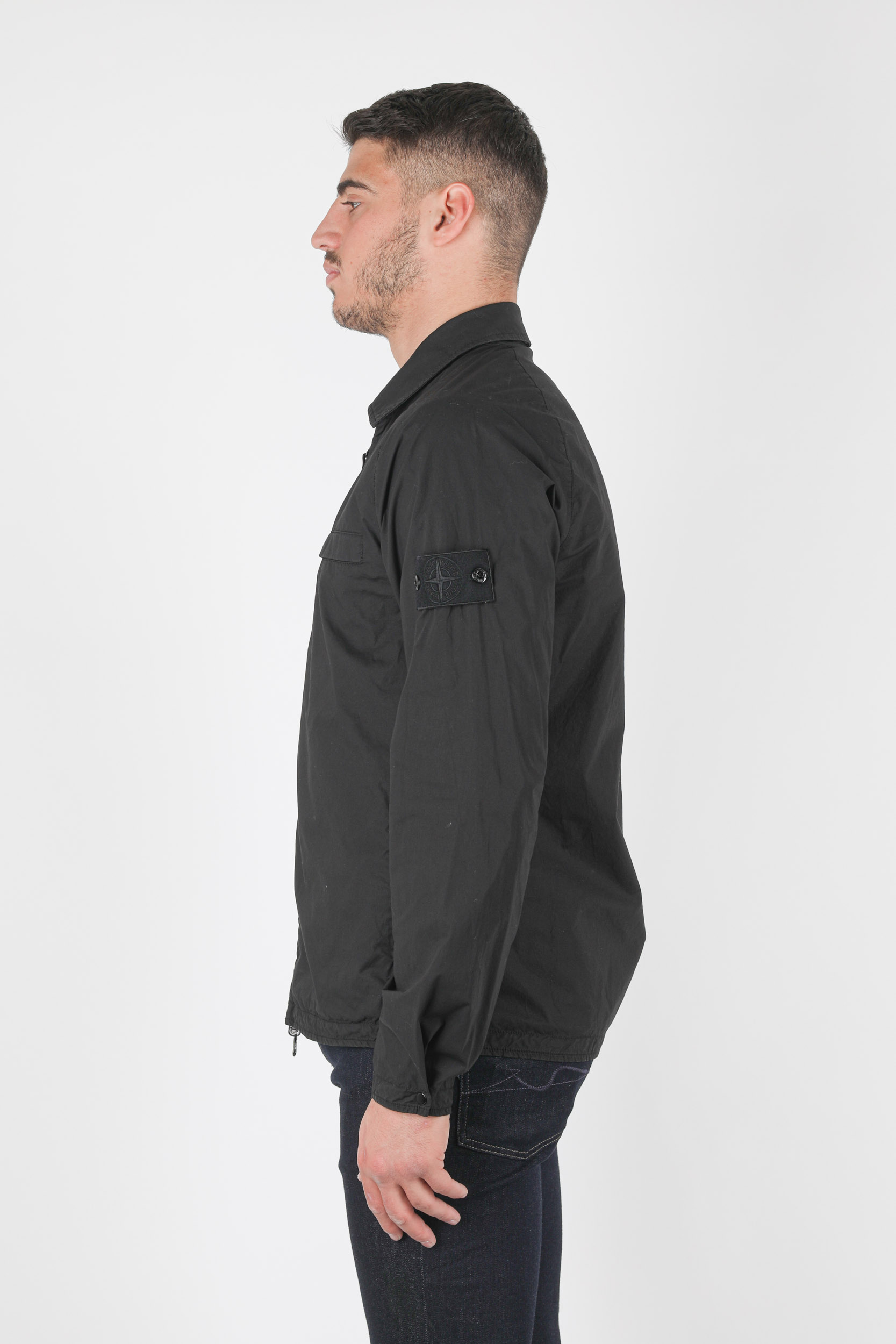 VESTE STONE ISLAND GHOST NOIR NYLON 7415119F4-V0029