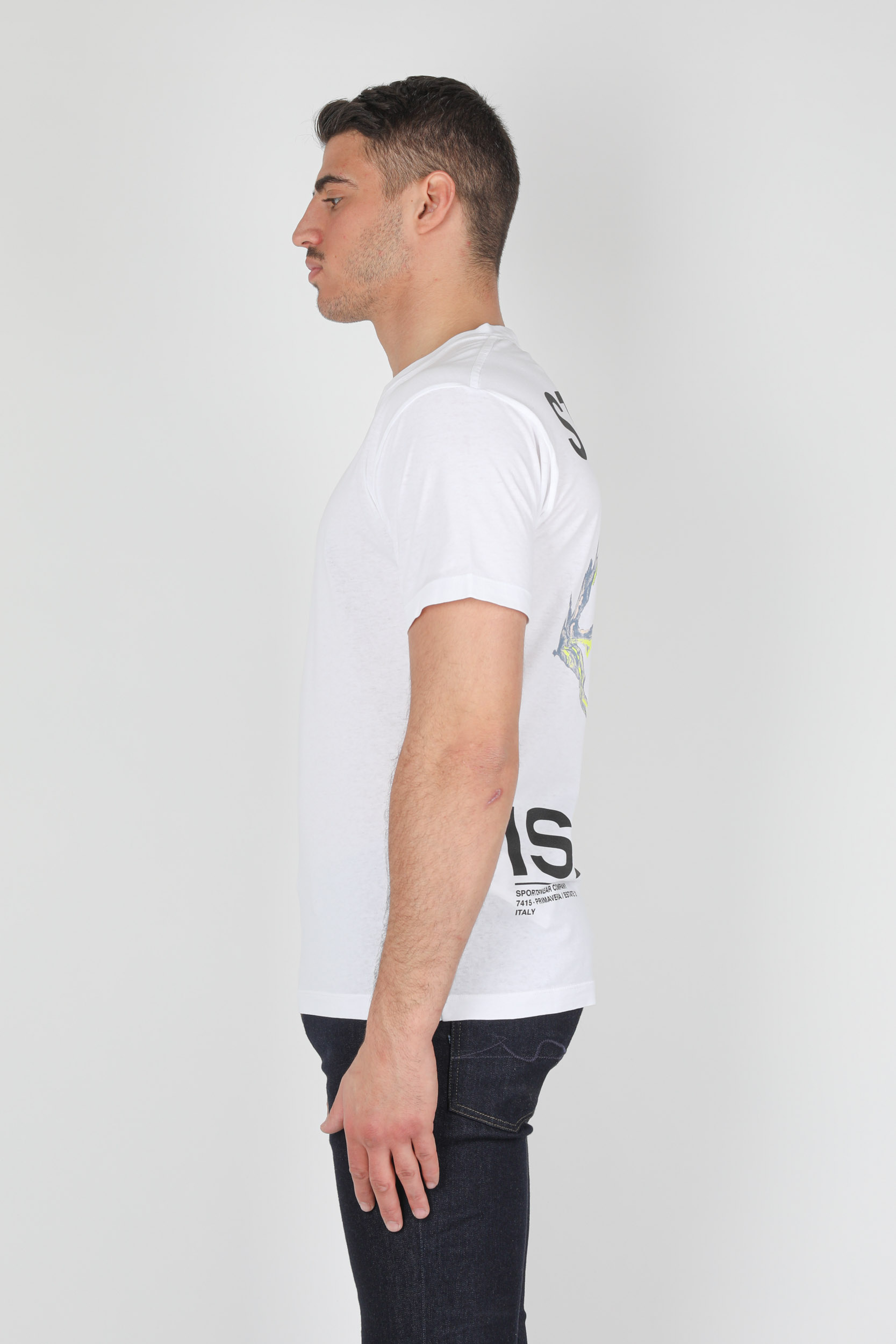 T-SHIRT STONE ISLAND BLANC LOGO 74152NS85-V0001