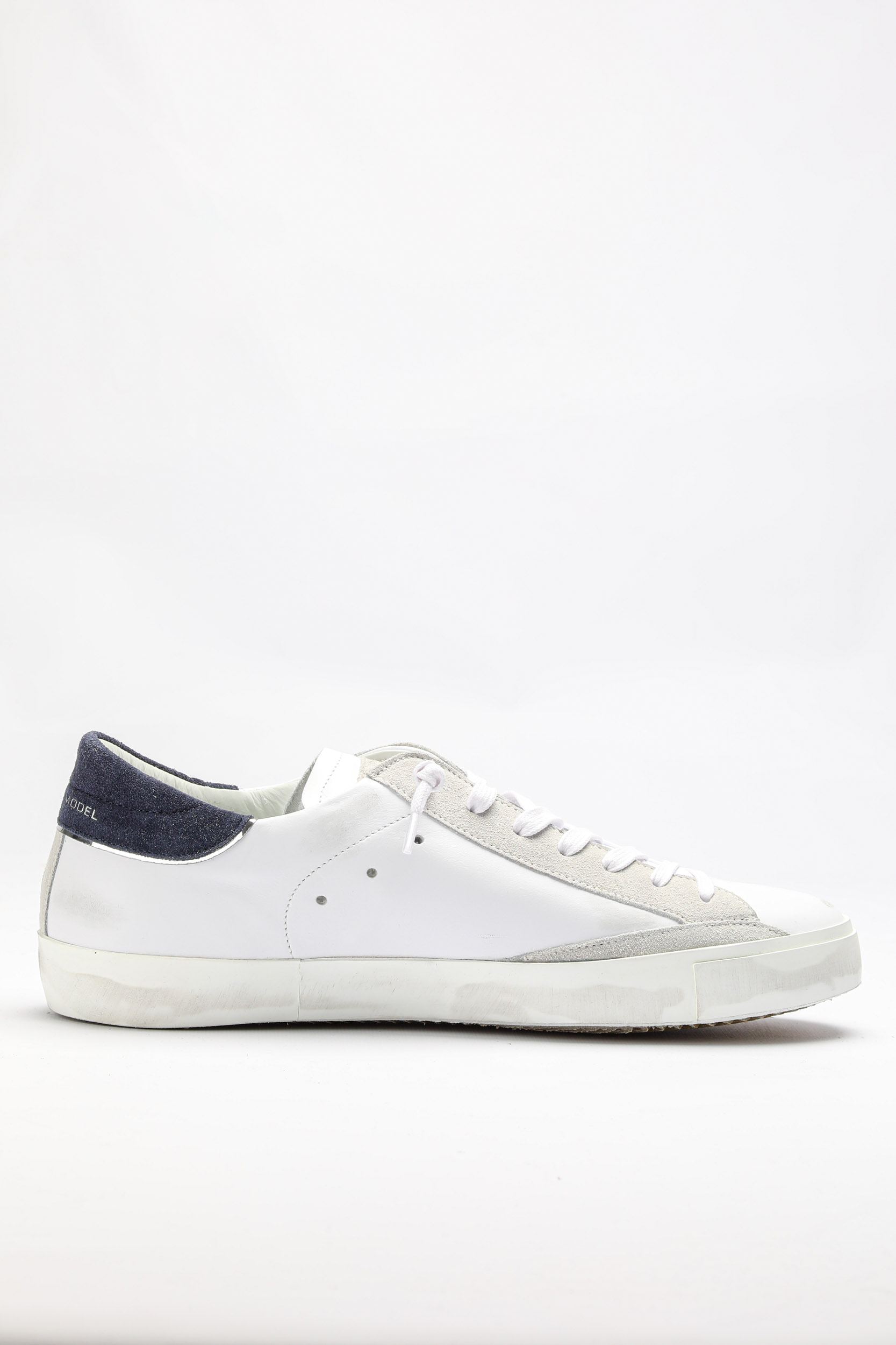 BASKETS PHILIPPE MODEL BLANCHE ET MARINE PRLU-VX22