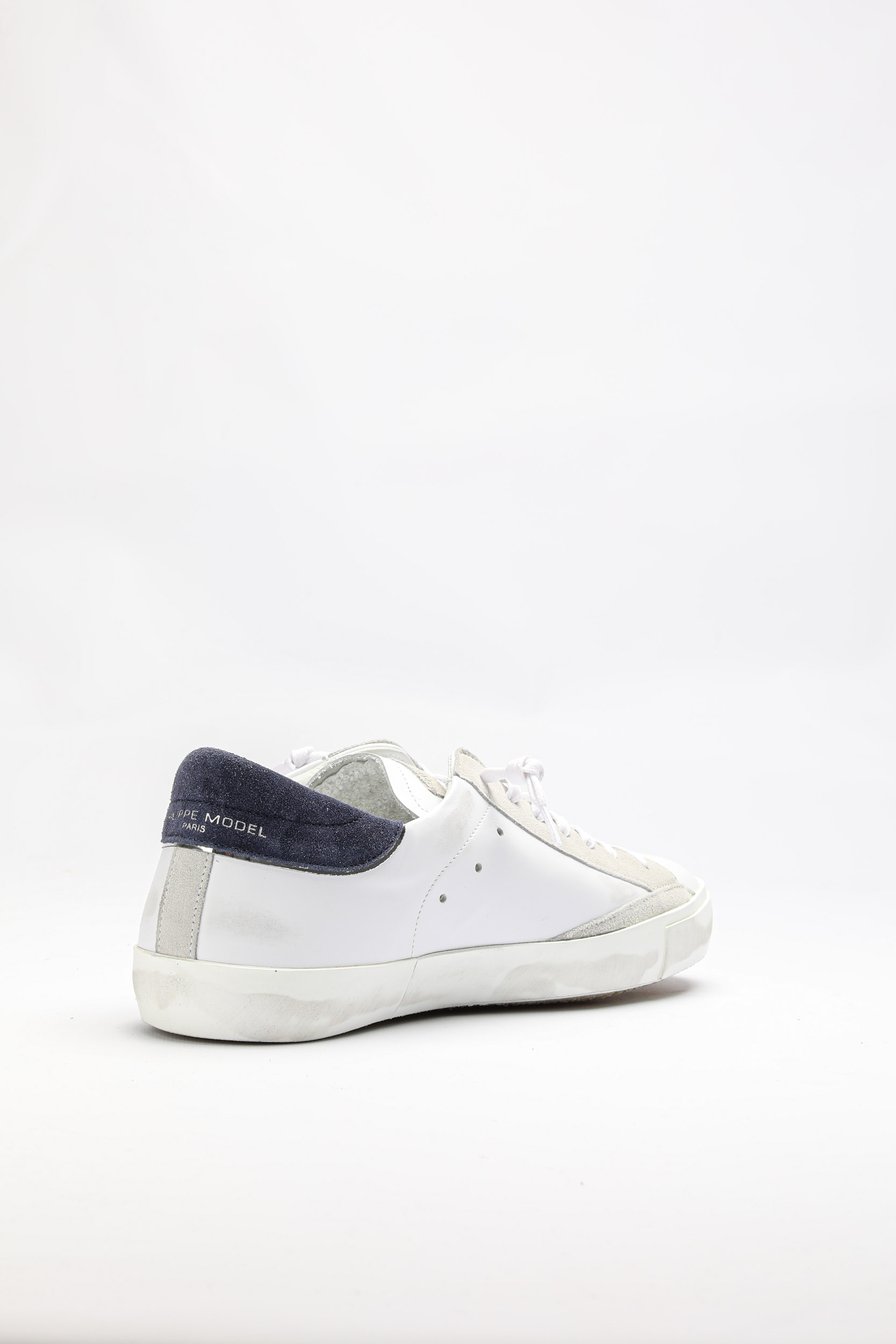 BASKETS PHILIPPE MODEL BLANCHE ET MARINE PRLU-VX22