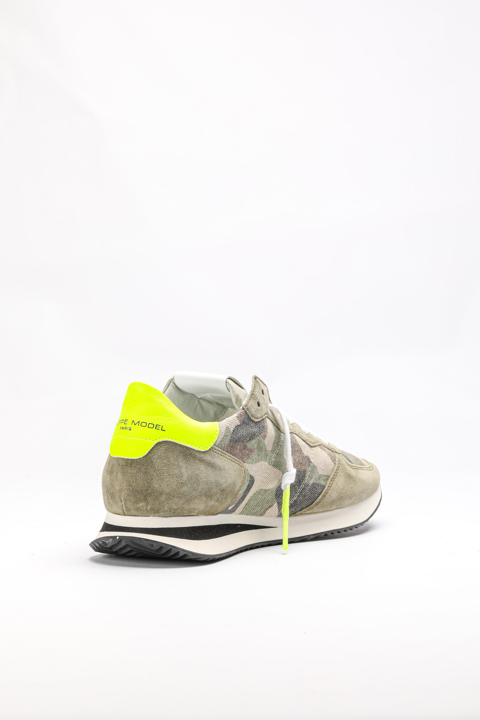 BASKETS PHILIPPE MODEL CAMOUFLAGE KAKI RUNNING TZLU-CN02
