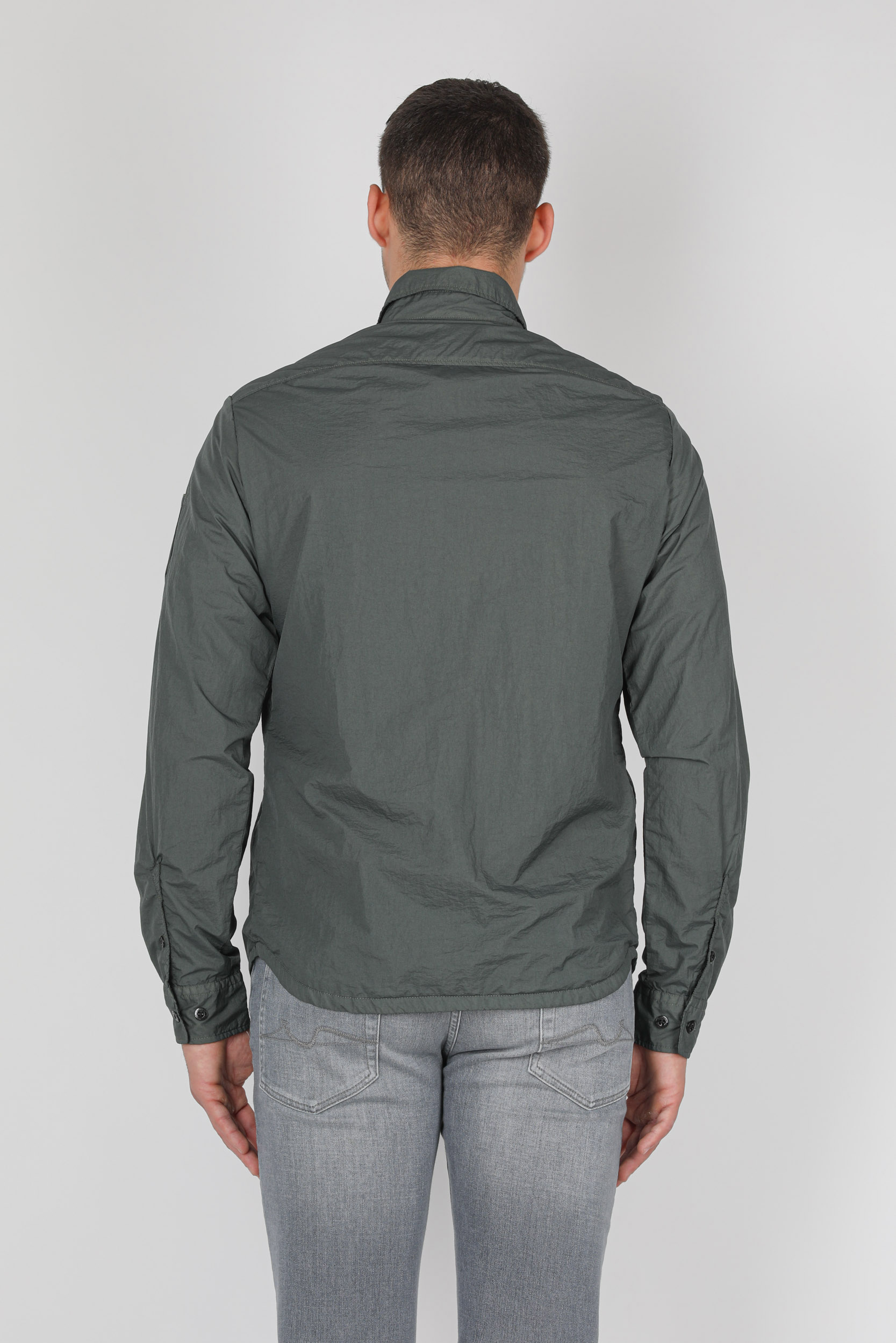 SURCHEMISE C.P COMPANY NYLON VERT SAUGE H076A-668