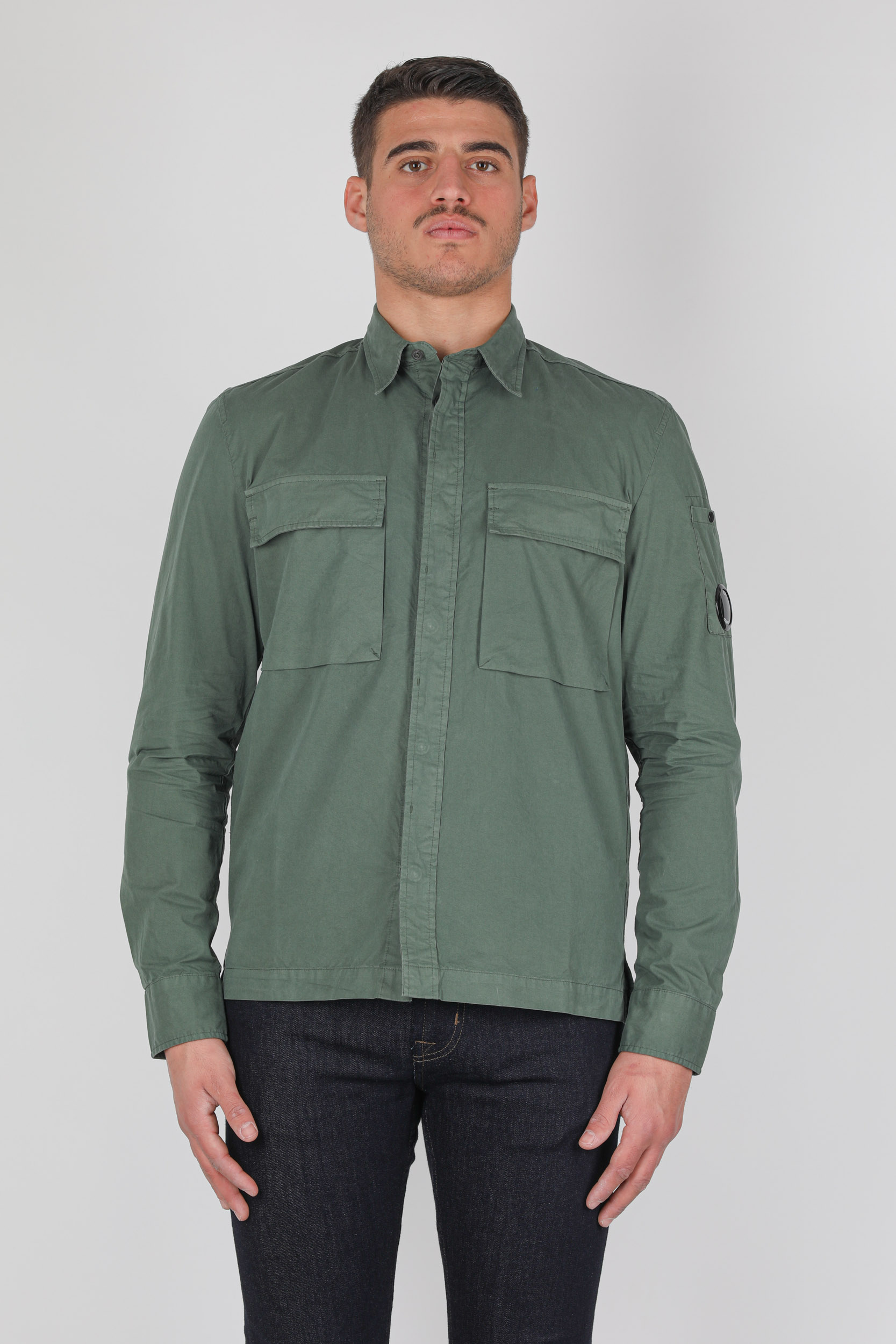 CHEMISE C.P COMPANY VERT SAUGE H177A-668
