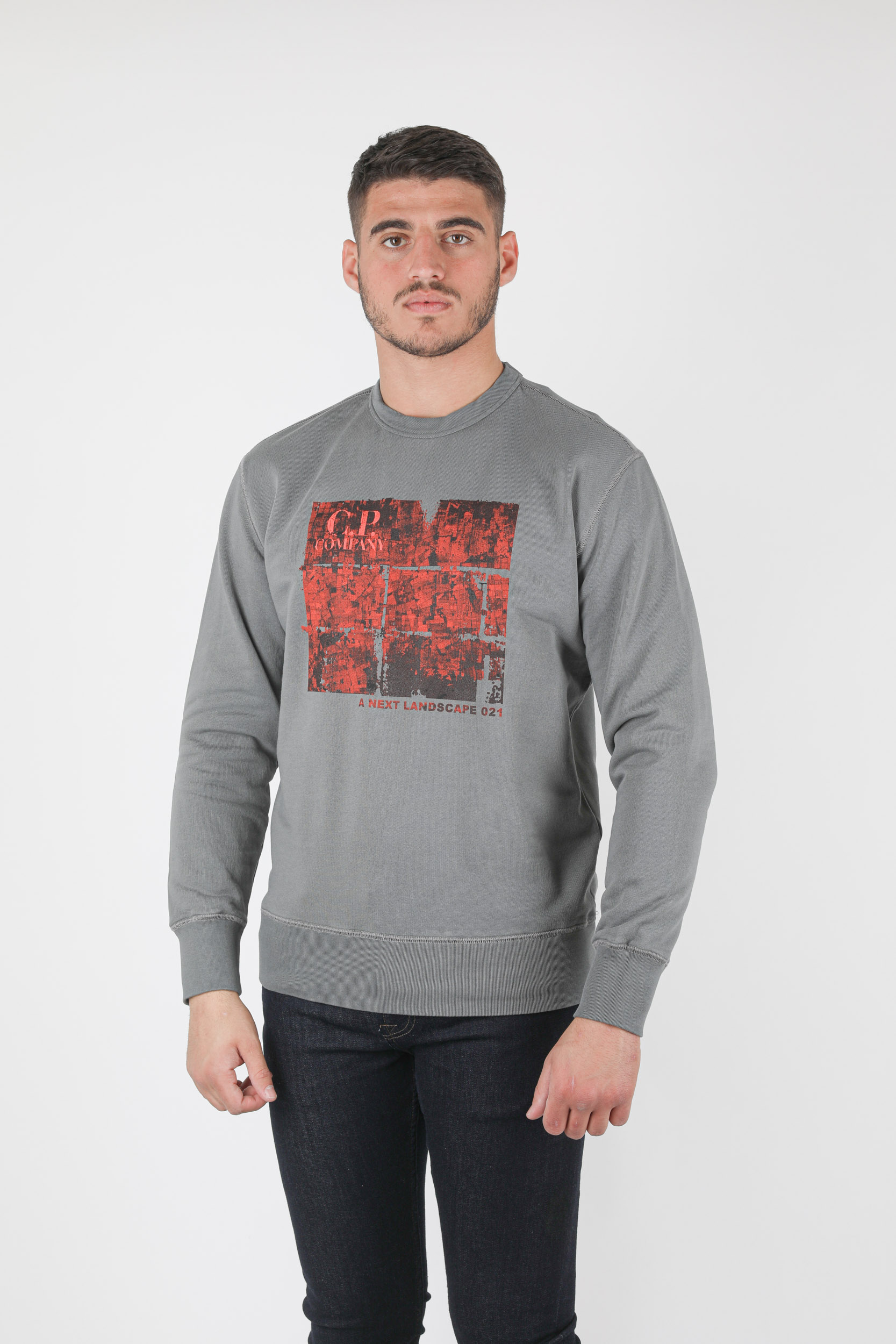 SWEAT C.P COMPANY ANTHRACITE LOGO S303A-938