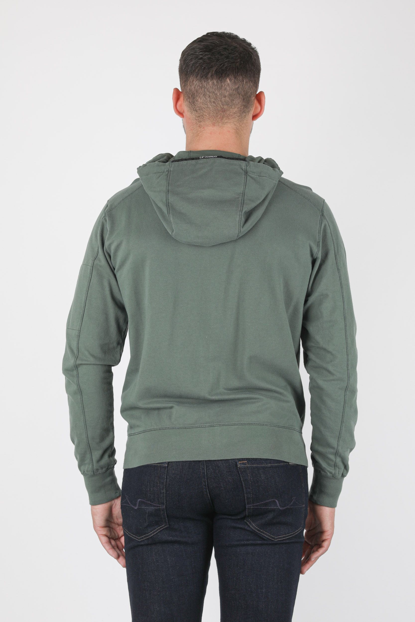 GILET ZIPPE C.P COMPANY VERT SAUGE S044A-668