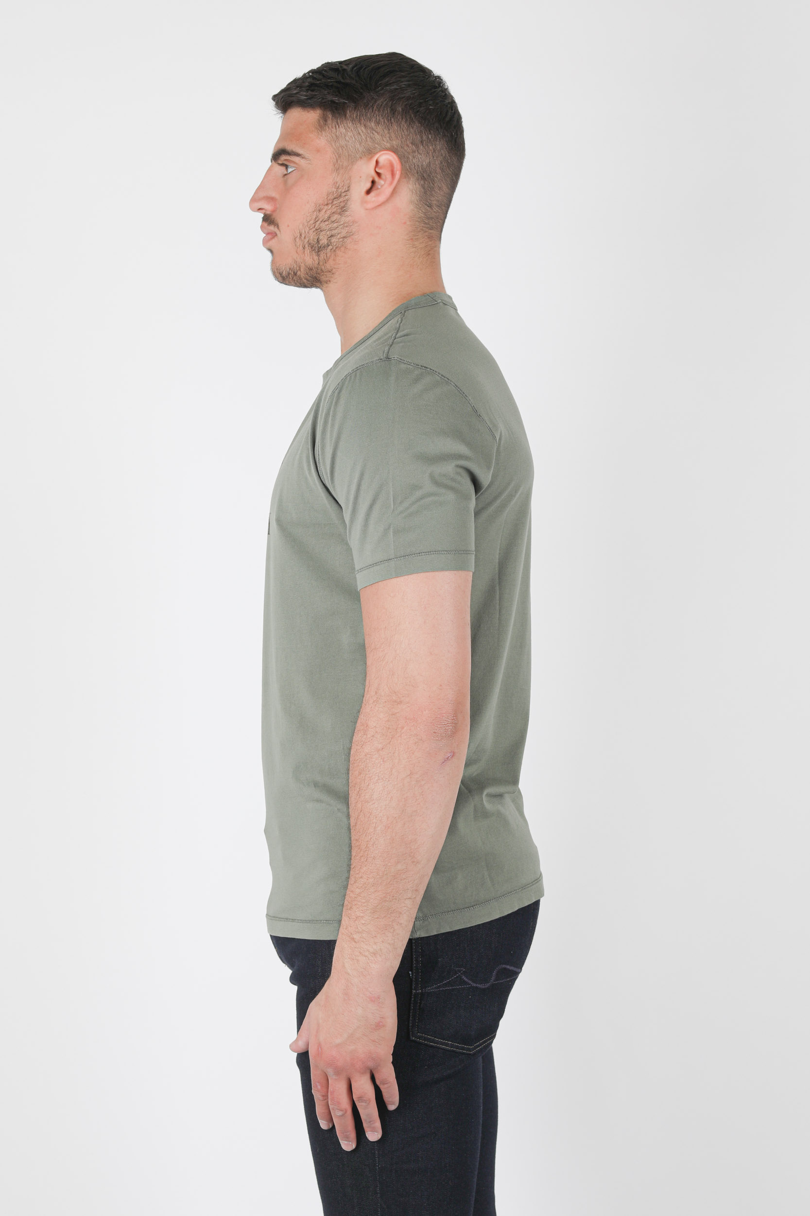 T-SHIRT C.P COMPANY VERT SAUGE S125A-668