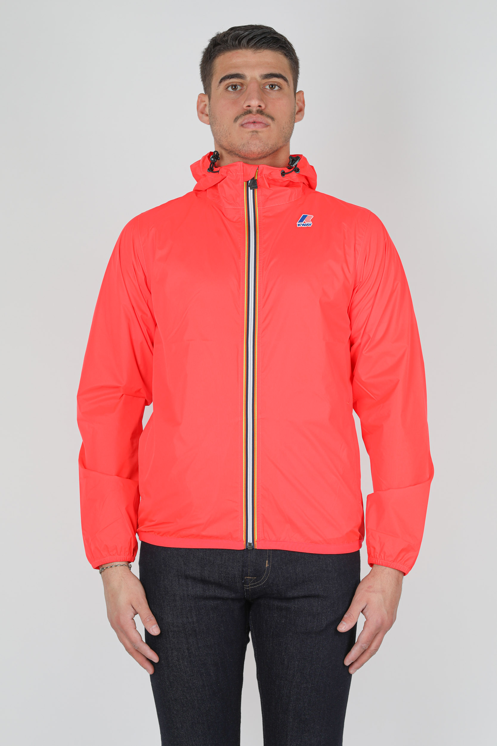 COUPE-VENT K-WAY ROUGE FLUO K004BD0-XJ1