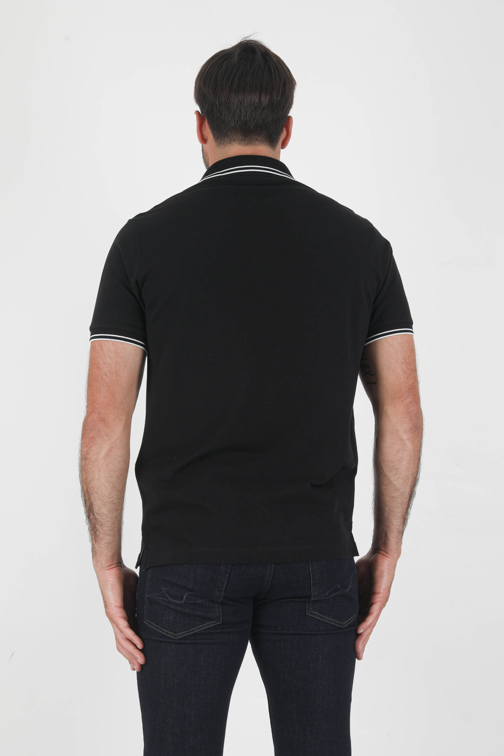 POLO STONE ISLAND PIQUE STRECH NOIR 751522S18-V0029