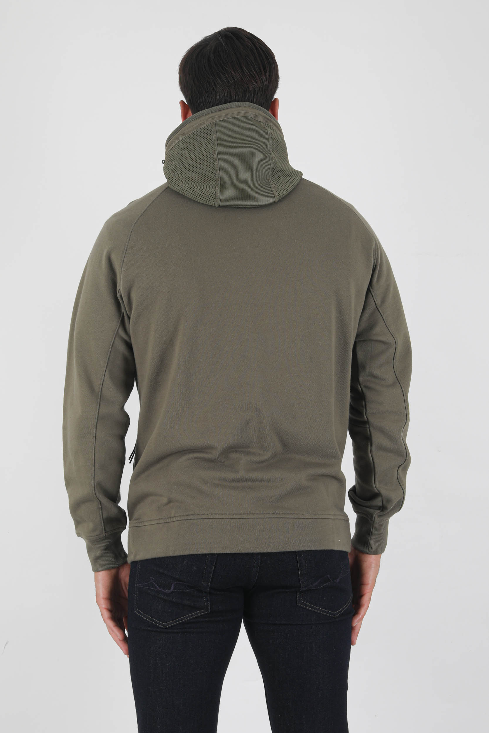 SWEAT CAPUCHE C.P COMPANY KAKI MASQUE FACIAL S068A-665