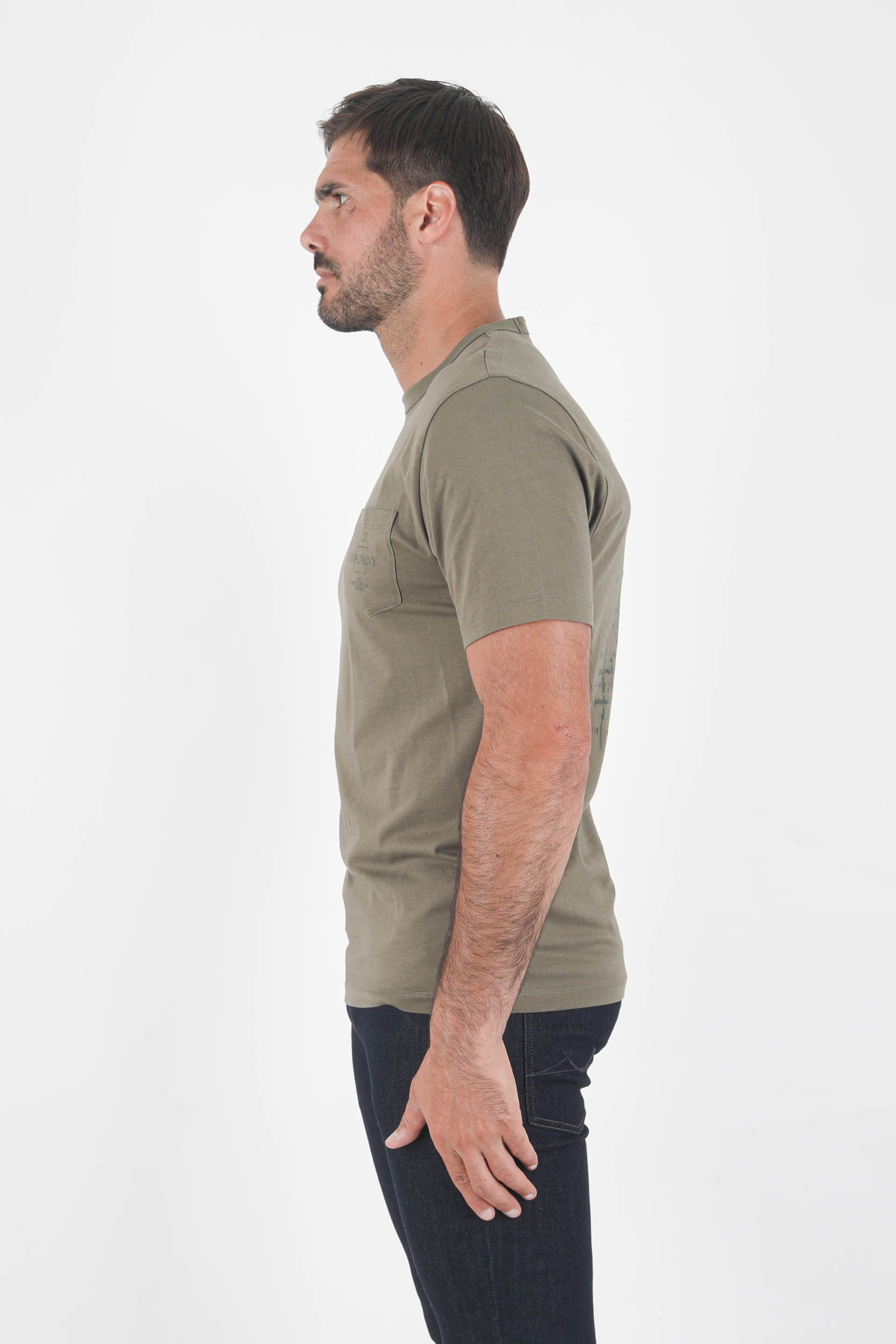 T-SHIRT JERSEY POCKET C.P COMPANY KAKI S220A-665