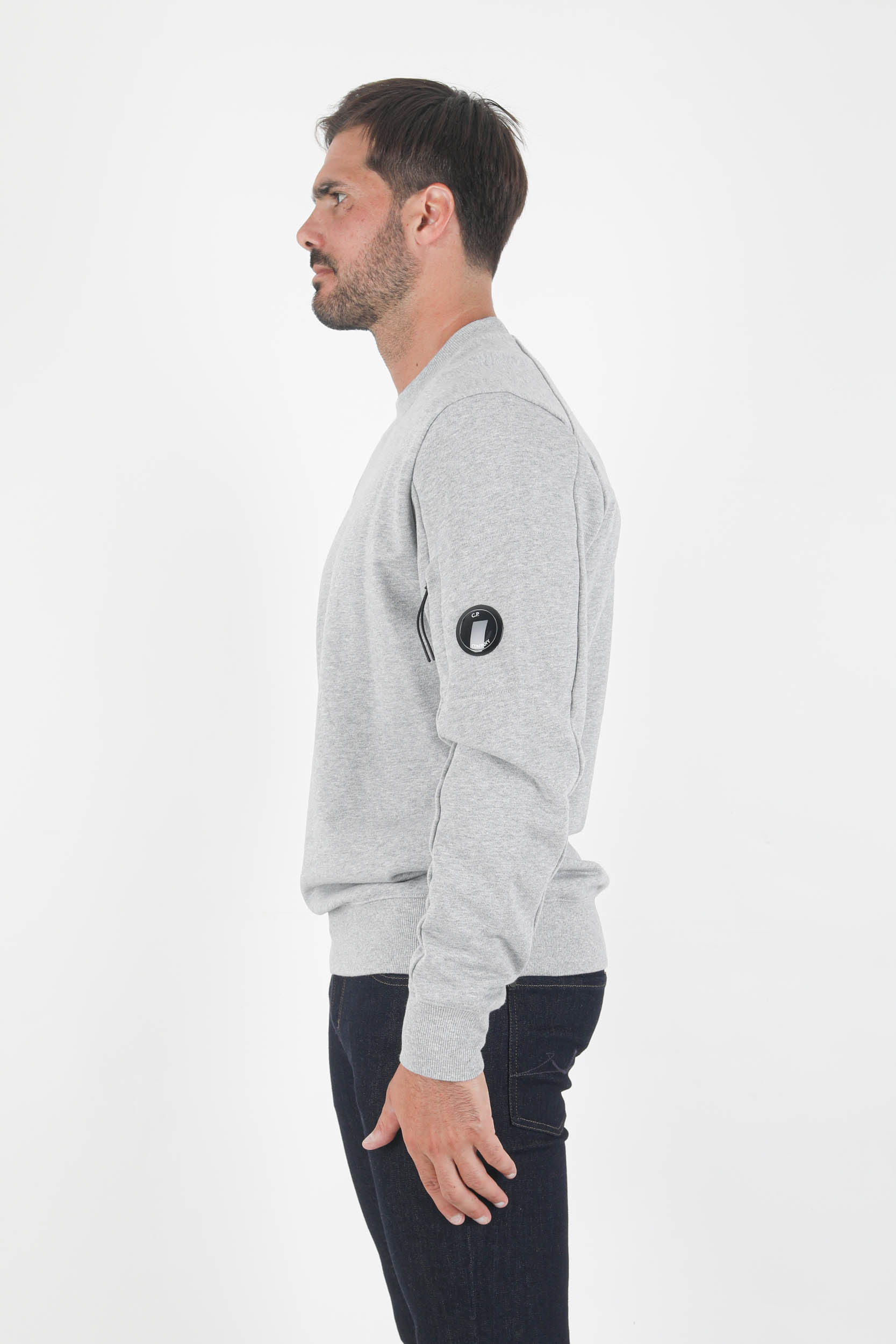 SWEAT COL ROND C.P COMPANY GRIS S055A-M93
