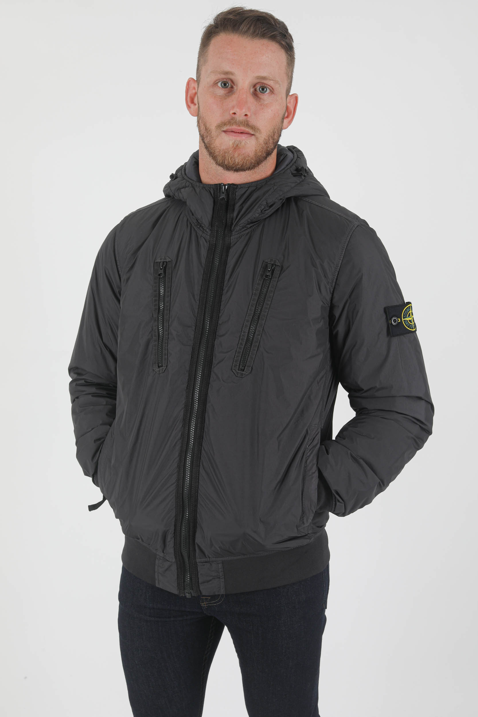 BLOUSON STONE ISLAND PRIMALOFT ANTHRACITE 751542223-V0065