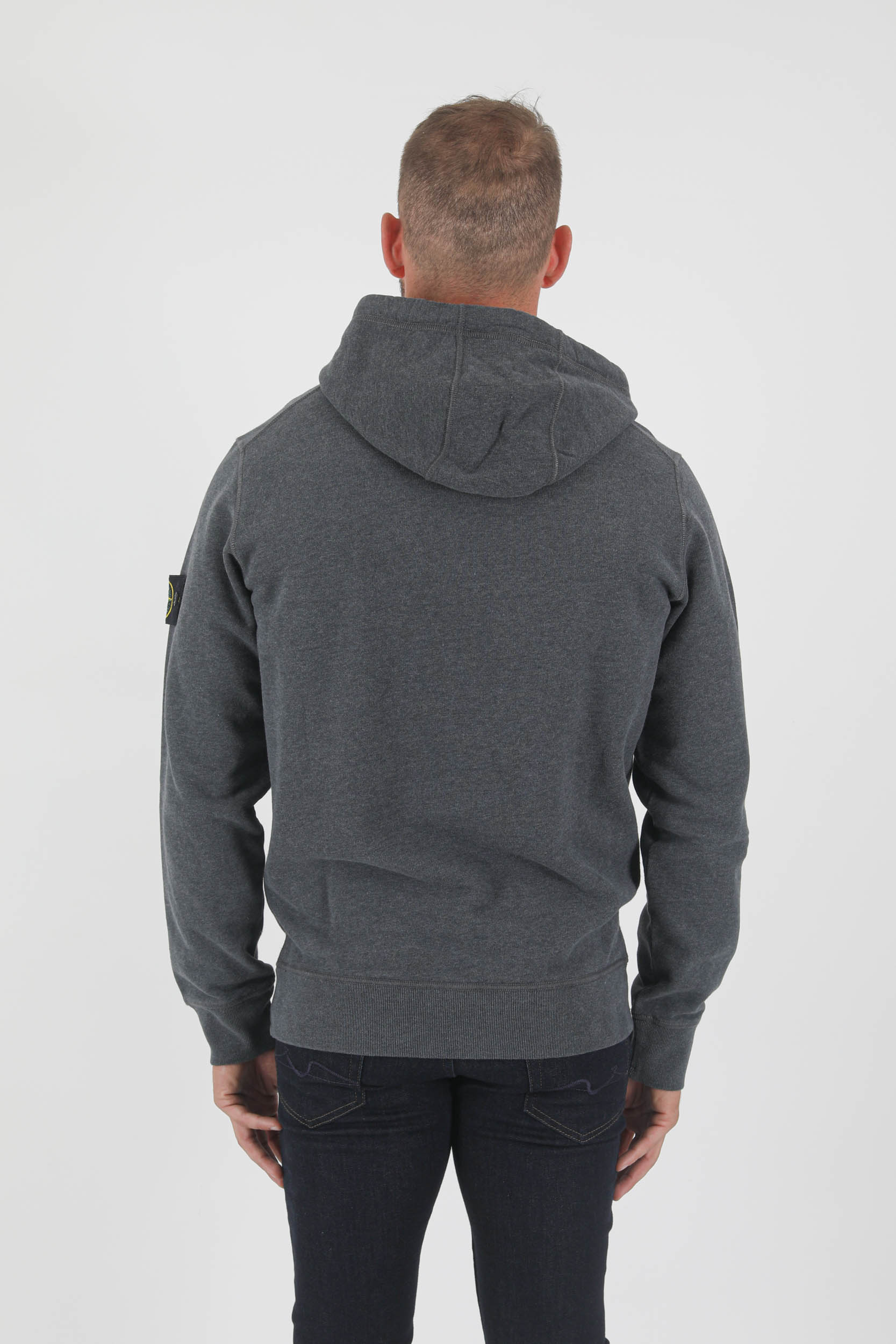 SWEAT A CAPUCHE STONE ISLAND ANTHRACITE 751564120-V0M67
