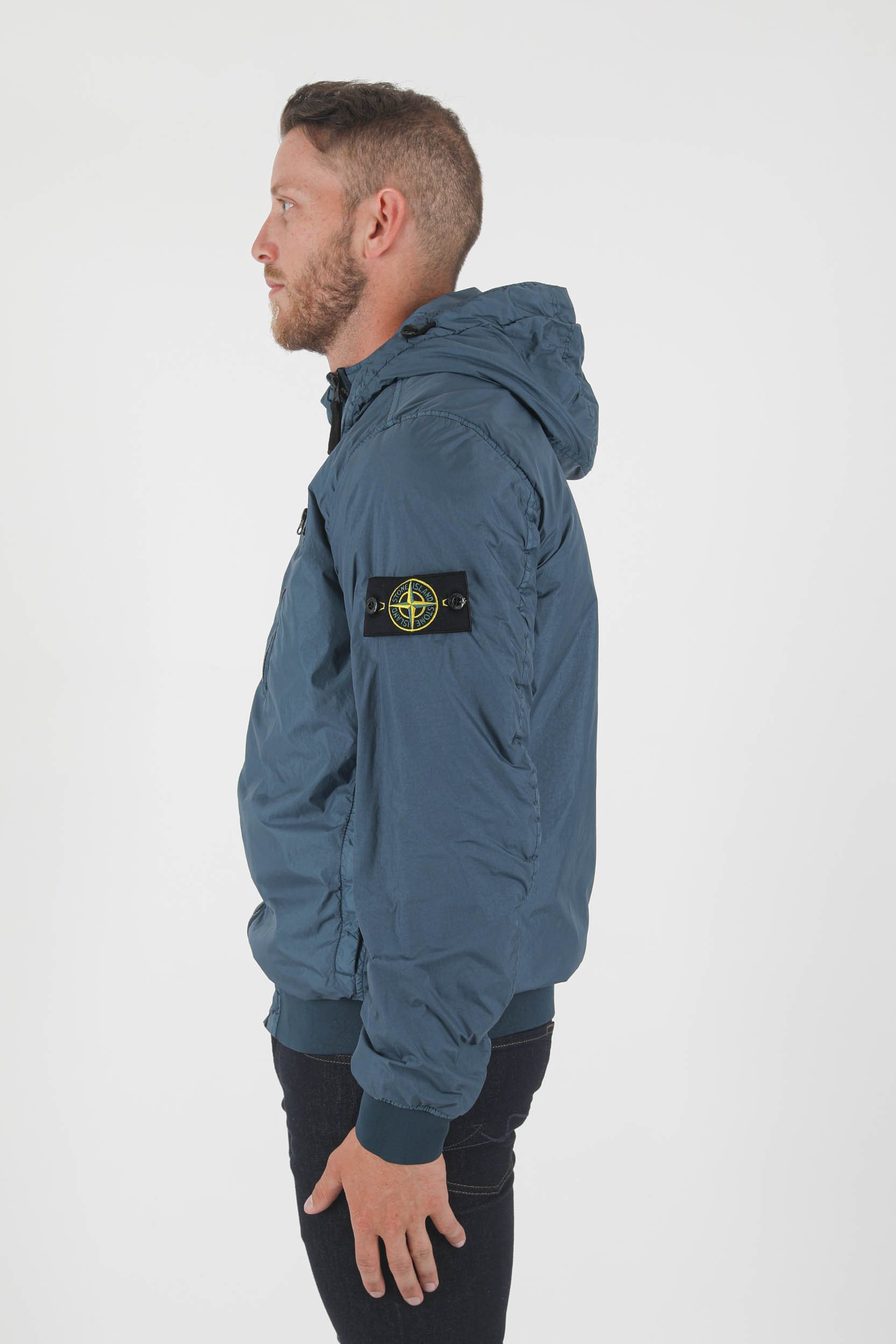 BLOUSON STONE ISLAND PRIMALOFT BLEU PETROLE 751542223-V0023