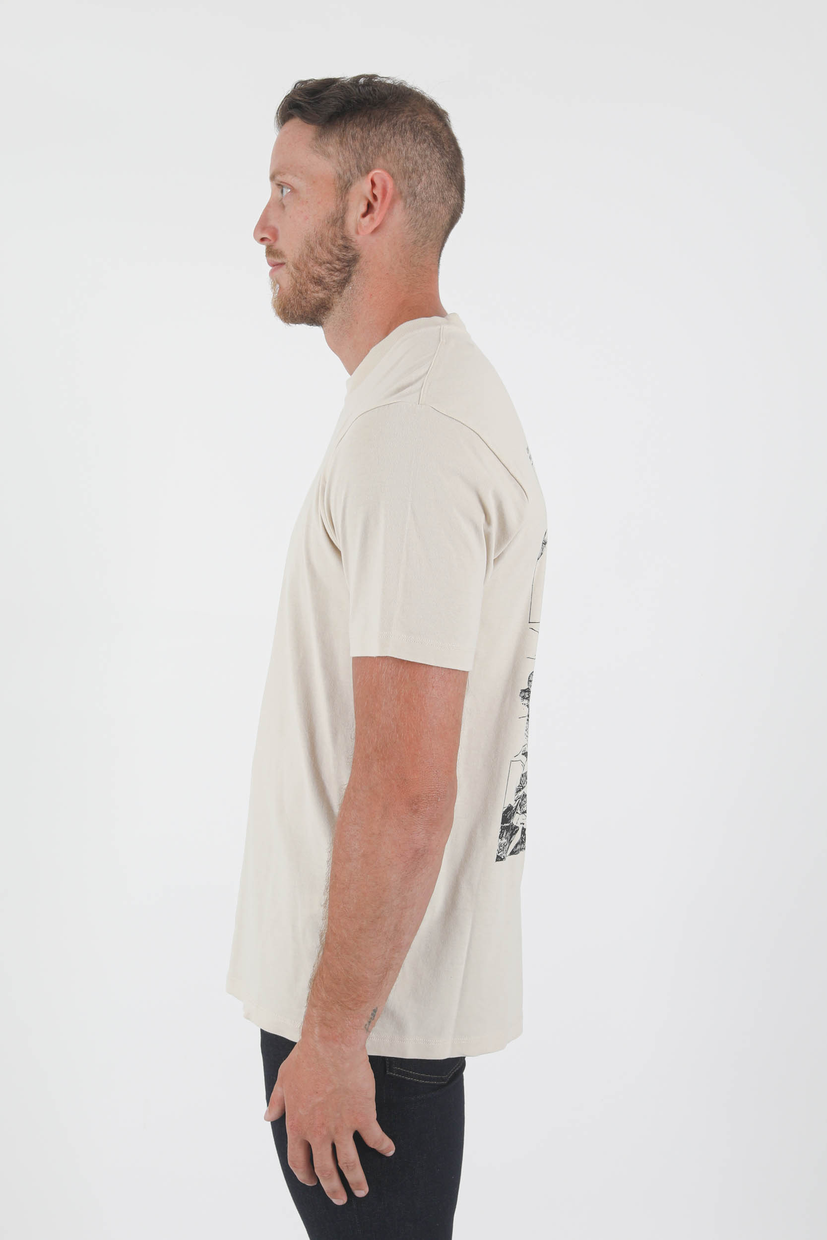 T-SHIRT C.P COMPANY CRAFT WORKS BEIGE S354A-116