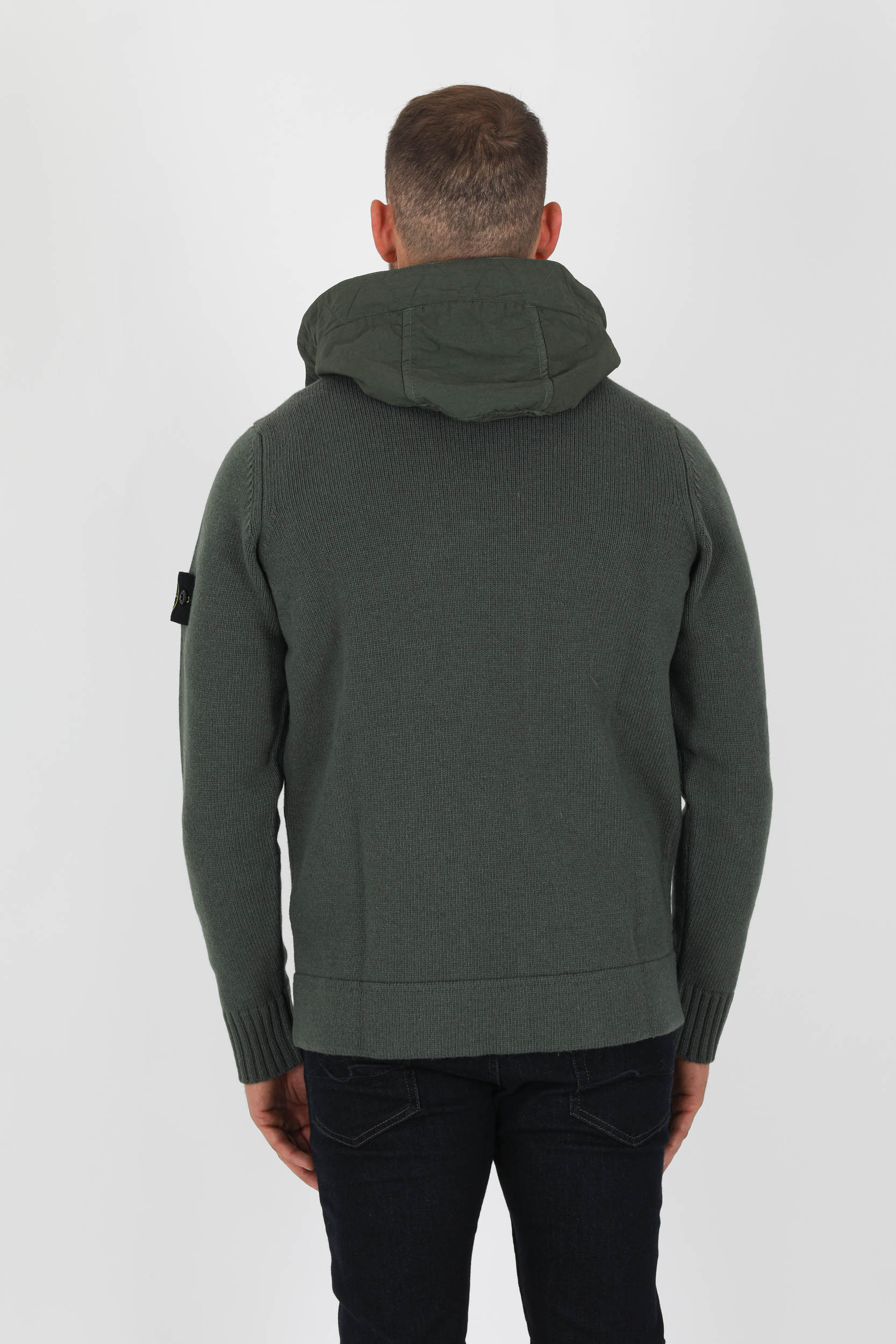 GILET BI MATIERE STONE ISLAND KAKI 7515531A3-V0055