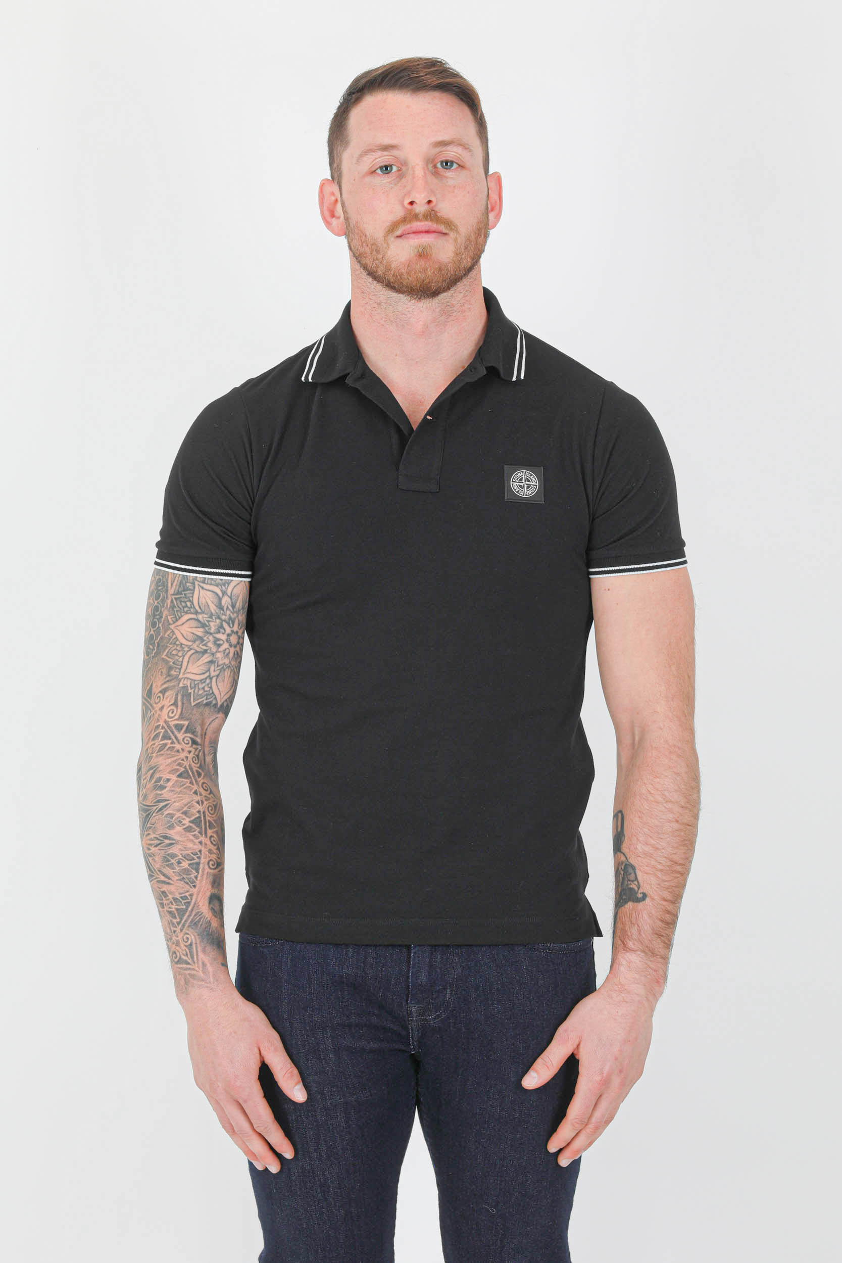 POLO STONE ISLAND NOIR 761522S18-V0029